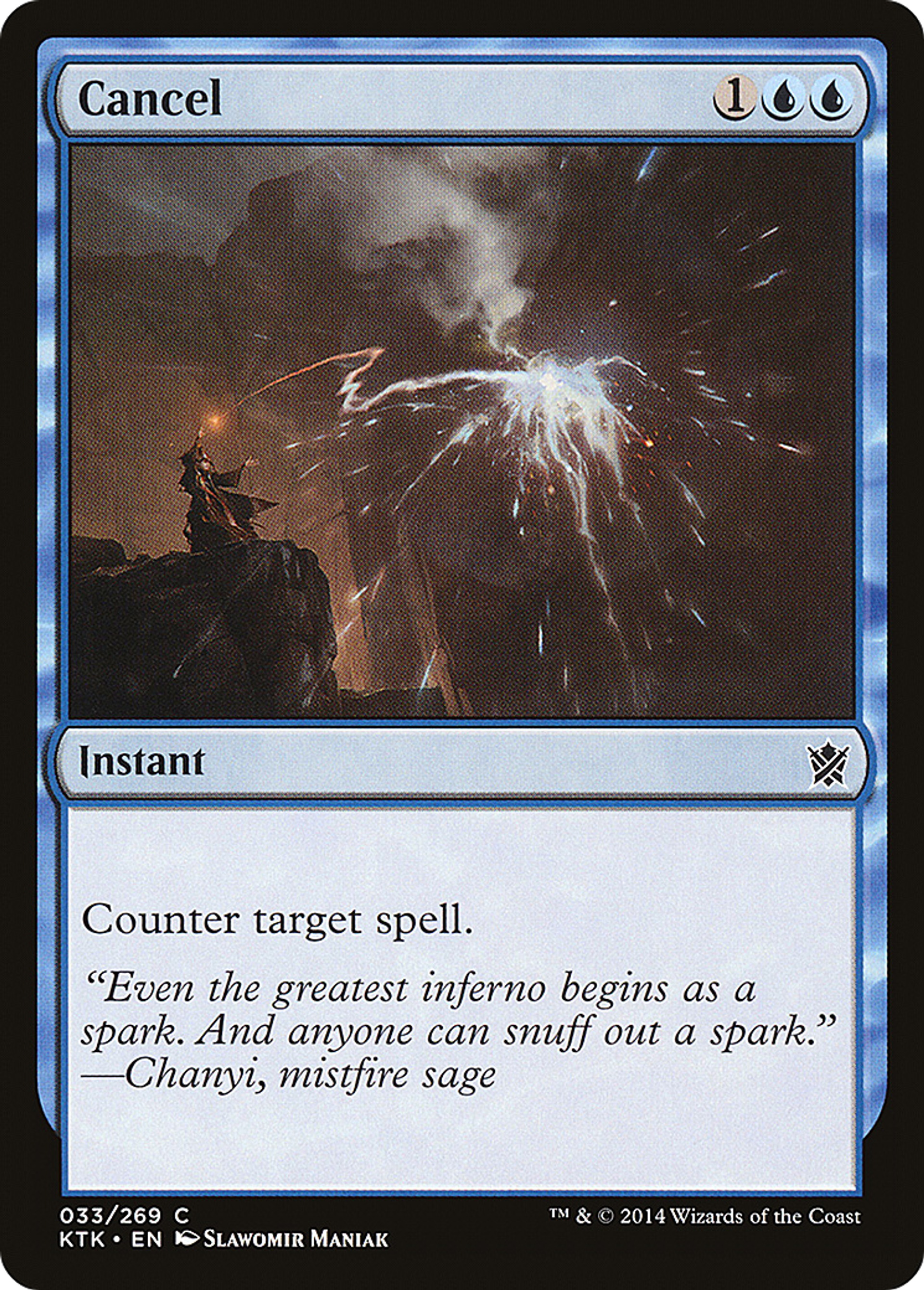 Cancel — Khans of Tarkir — Magic: The Gathering