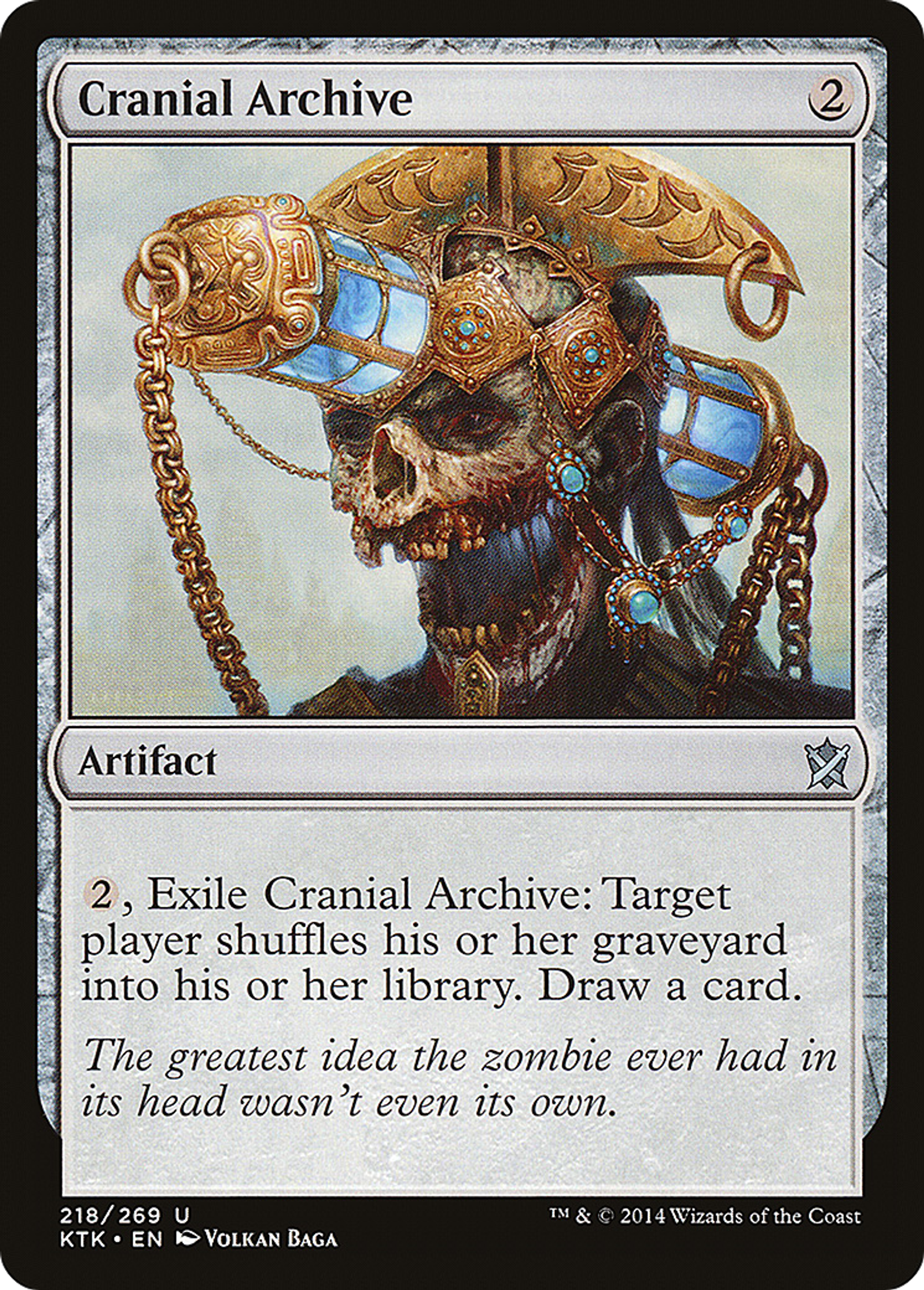Archive crânienne — Khans of Tarkir — Magic: The Gathering