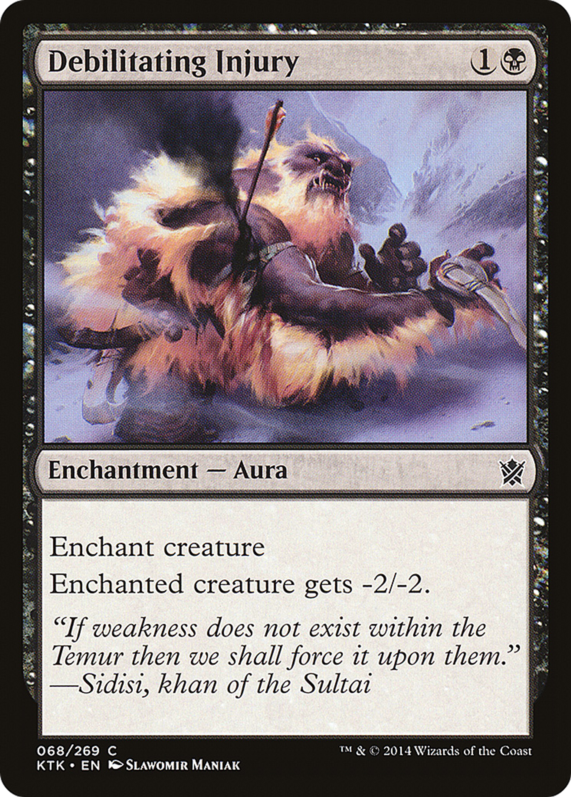 Debilitating Injury — Khans of Tarkir — Magic: The Gathering