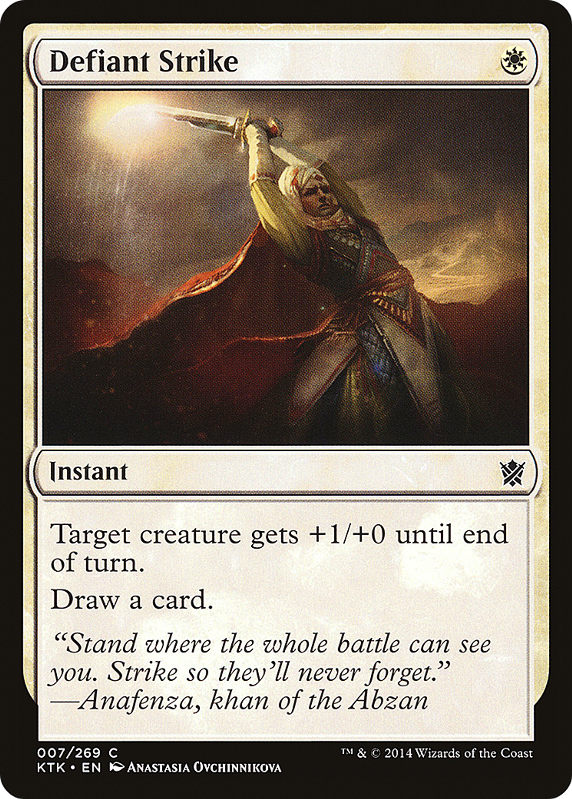 Defiant Strike — Khans of Tarkir — Magic: The Gathering
