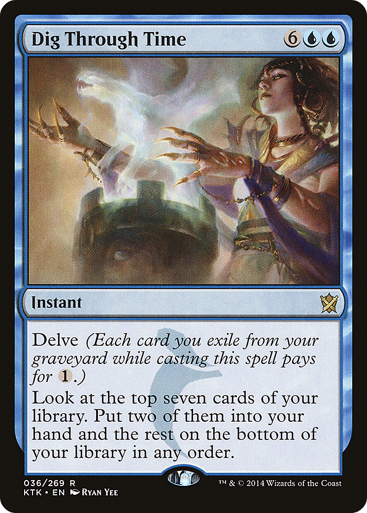 Dig Through Time — Khans of Tarkir — Magic: The Gathering