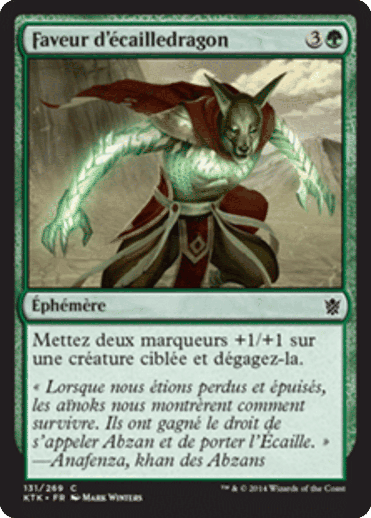 Faveur d'écailledragon — Khans of Tarkir — Magic: The Gathering