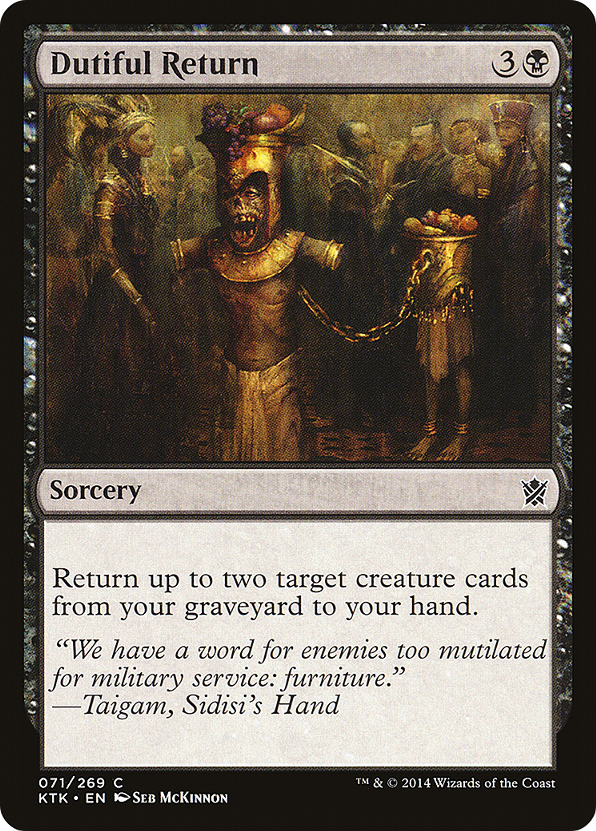 Dutiful Return — Khans of Tarkir — Magic: The Gathering