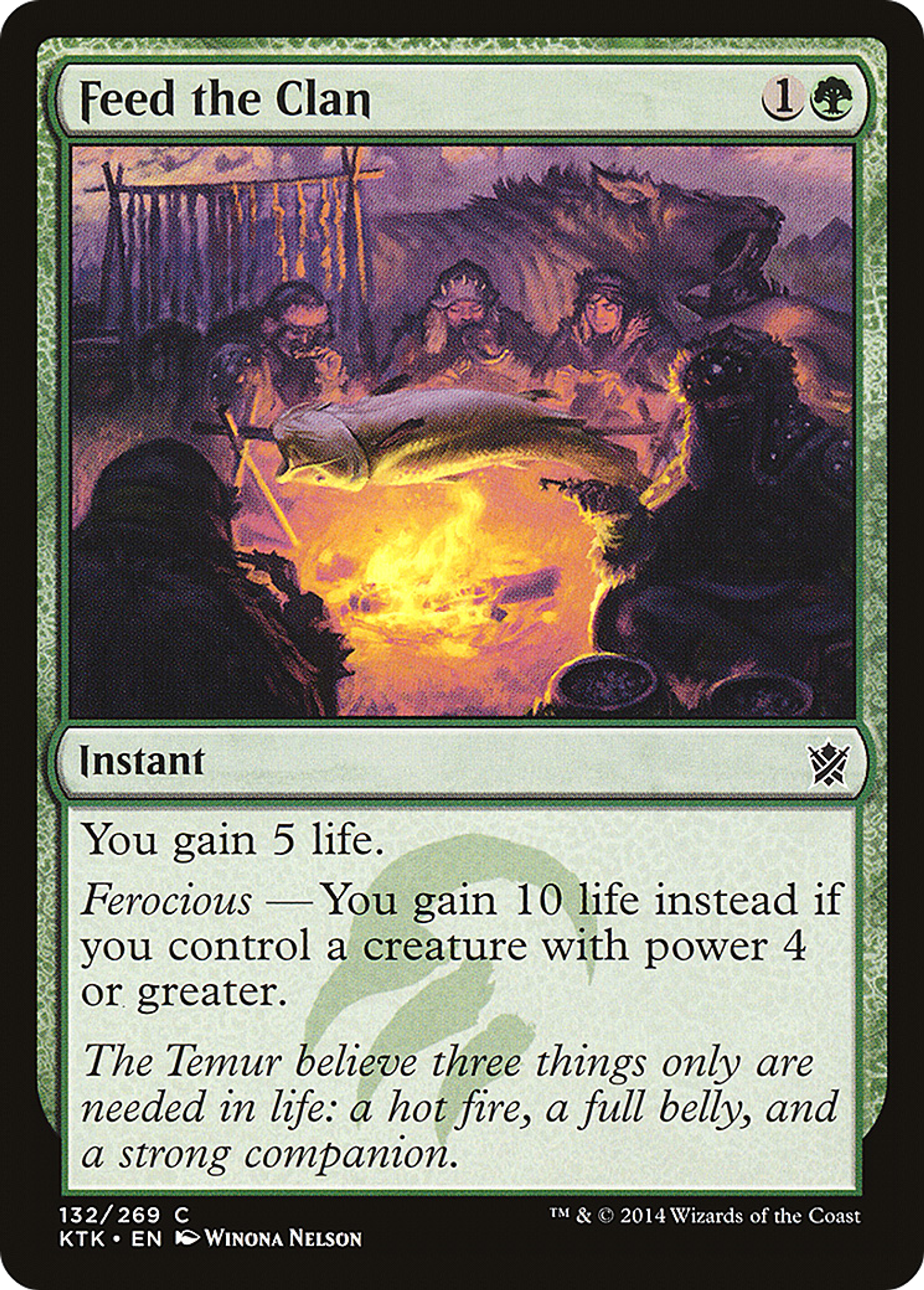 Feed the Clan — Khans of Tarkir — Magic: The Gathering