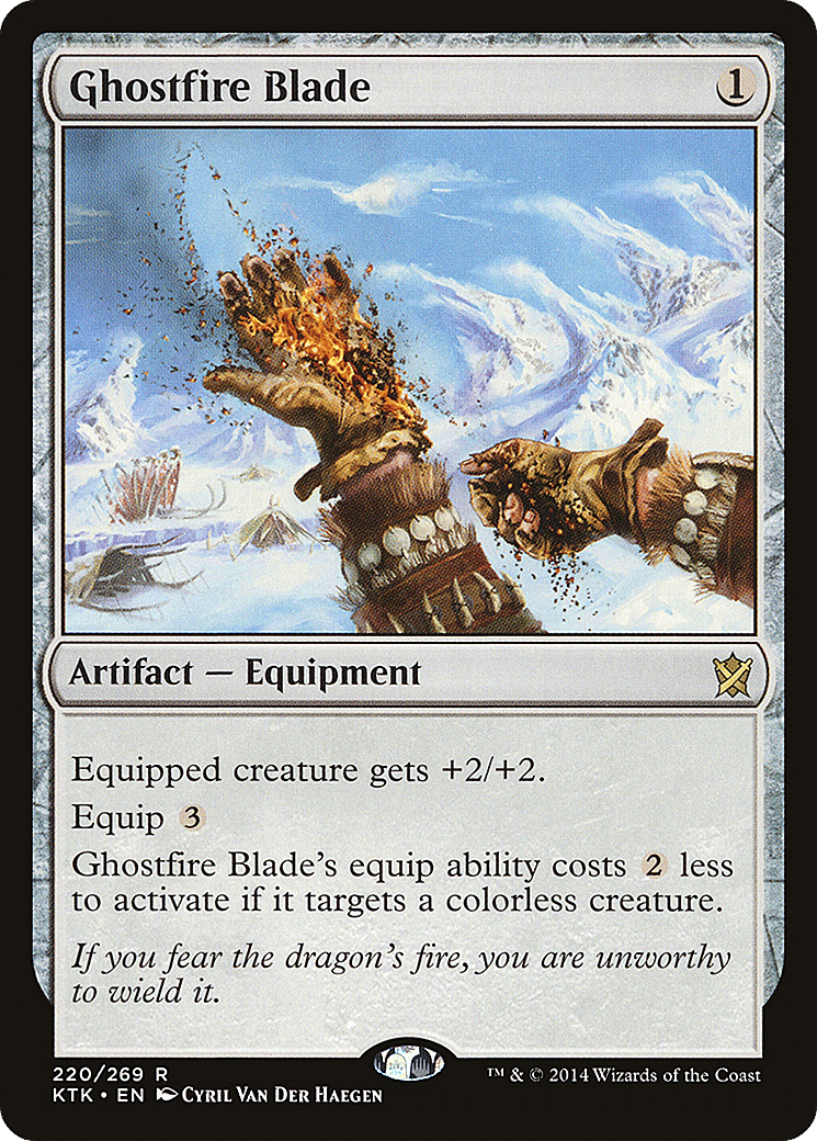 Ghostfire Blade — Khans of Tarkir — Magic: The Gathering