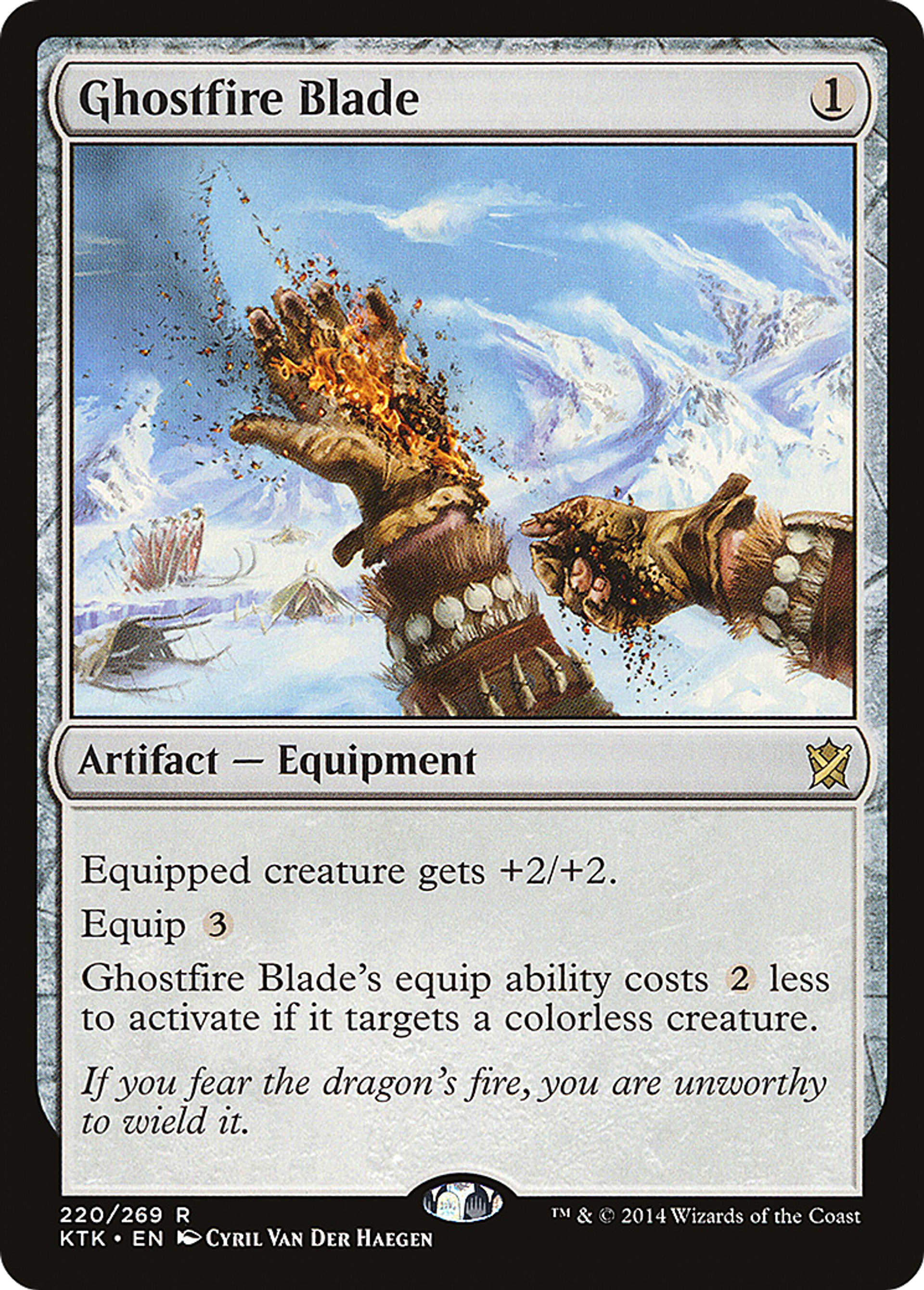 Ghostfire Blade — Khans of Tarkir — Magic: The Gathering