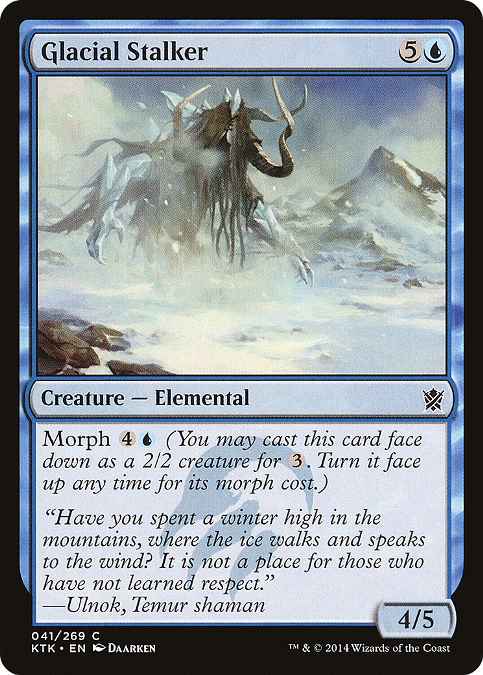Glacial Stalker — Khans of Tarkir — Magic: The Gathering