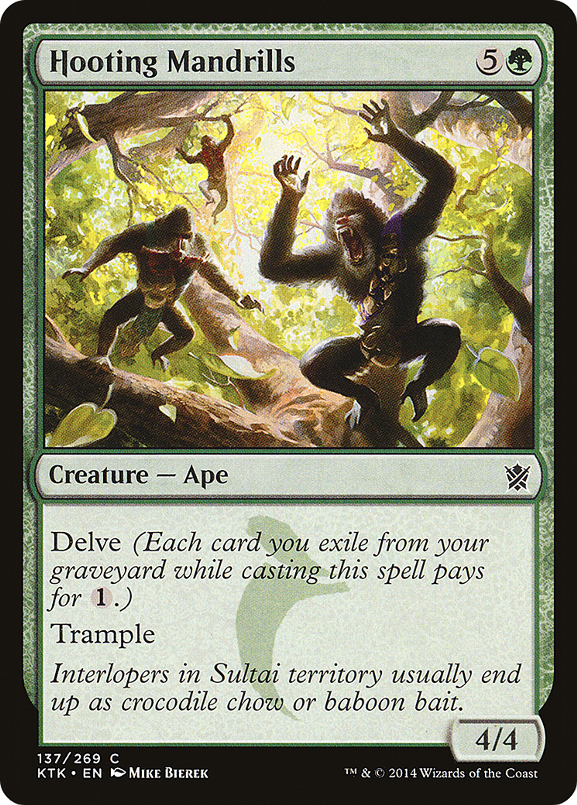 Hooting Mandrills — Khans of Tarkir — Magic: The Gathering
