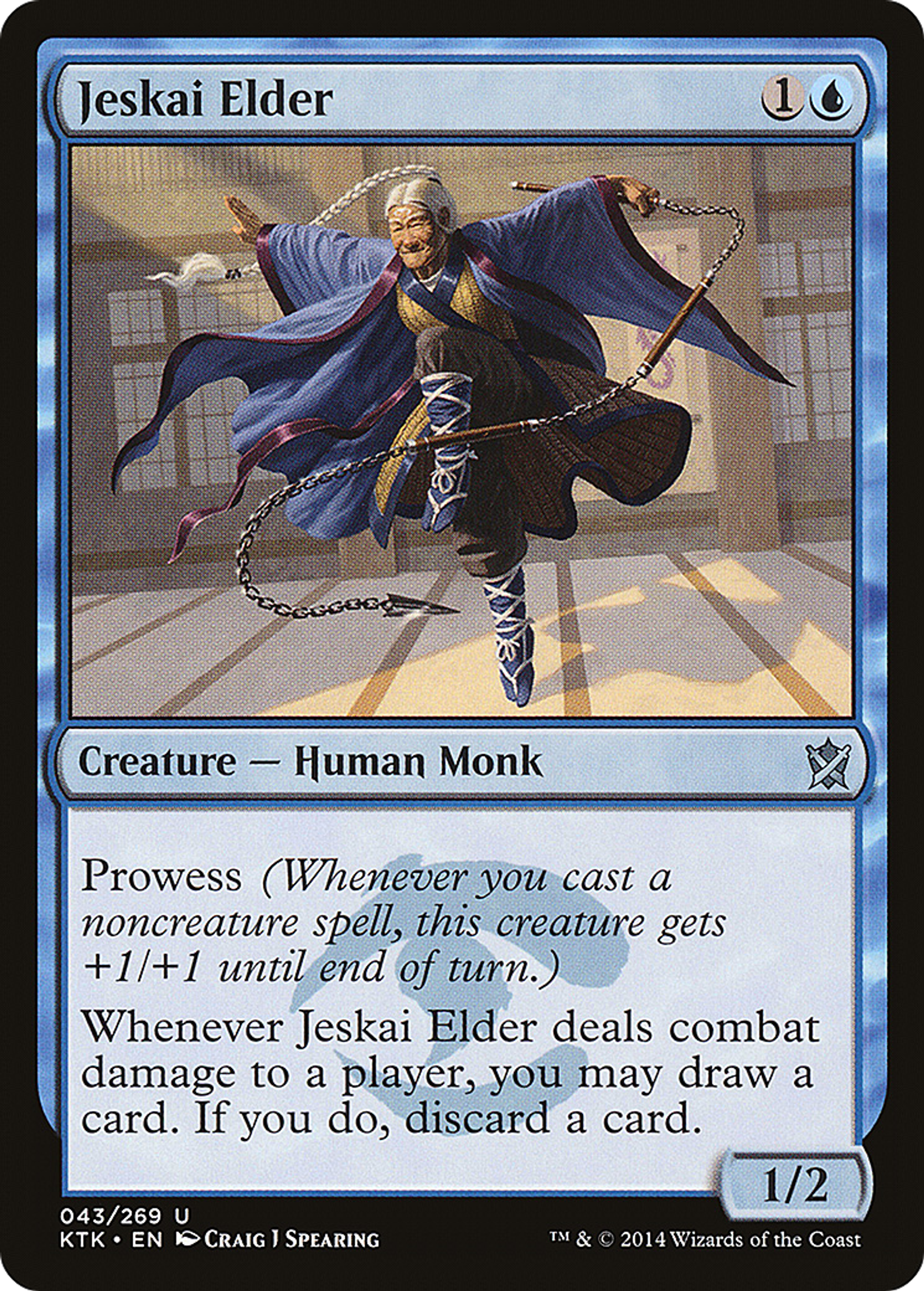 Jeskai Elder — Khans of Tarkir — Magic: The Gathering