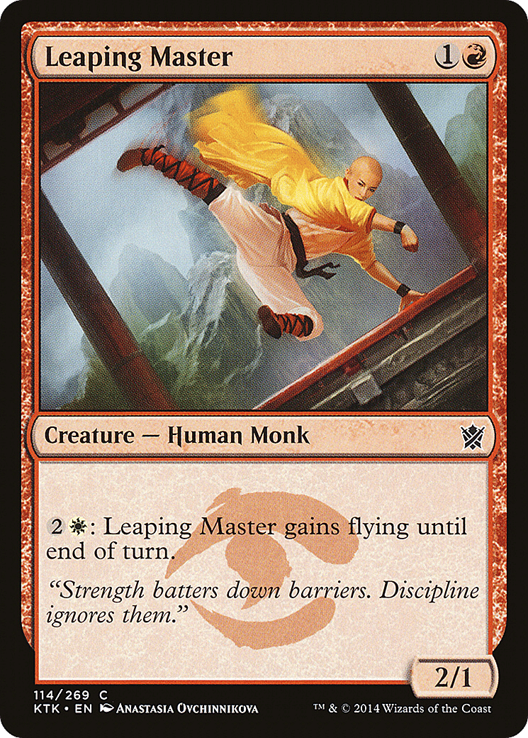 Leaping Master — Khans of Tarkir — Magic: The Gathering