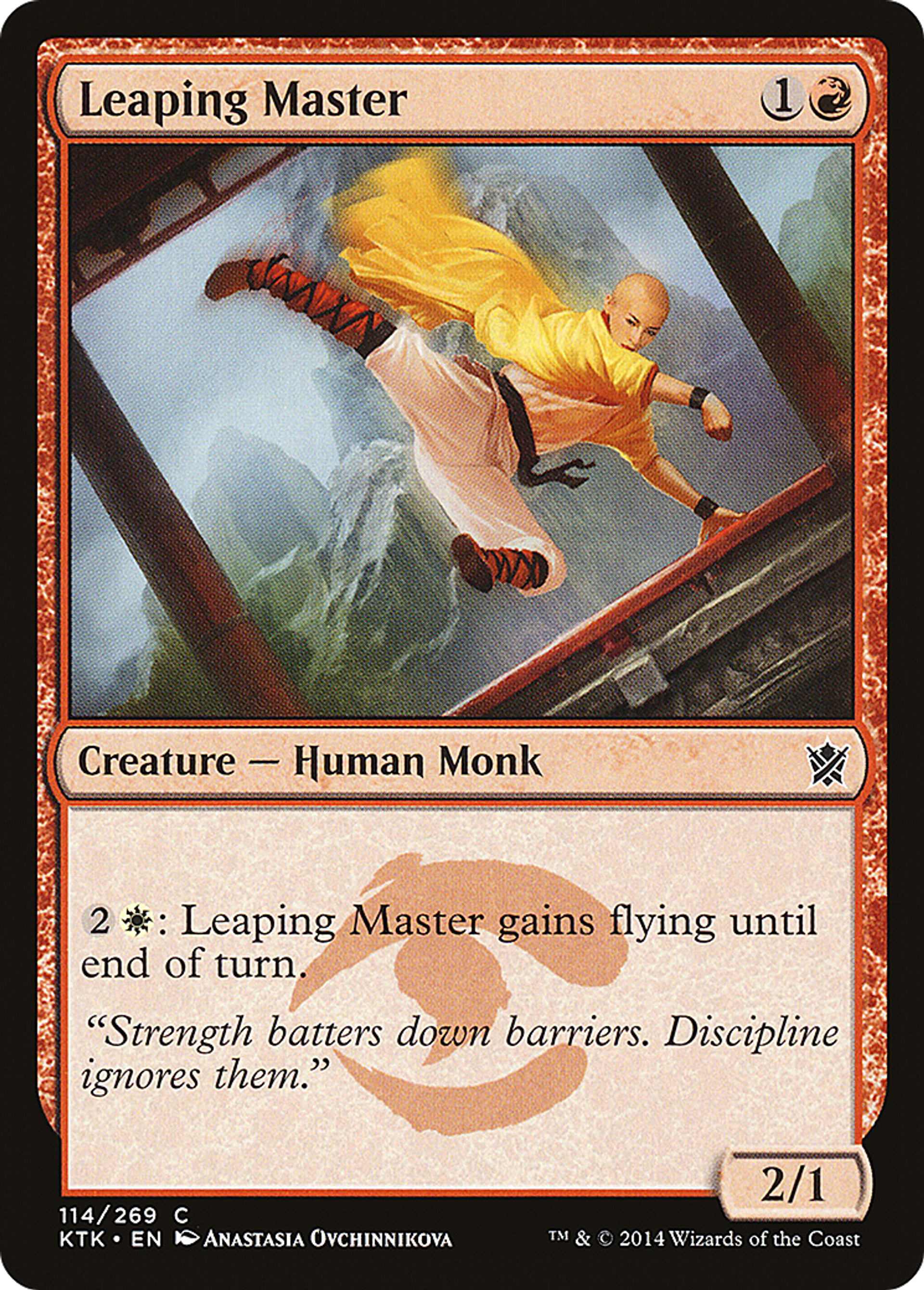 Leaping Master — Khans of Tarkir — Magic: The Gathering
