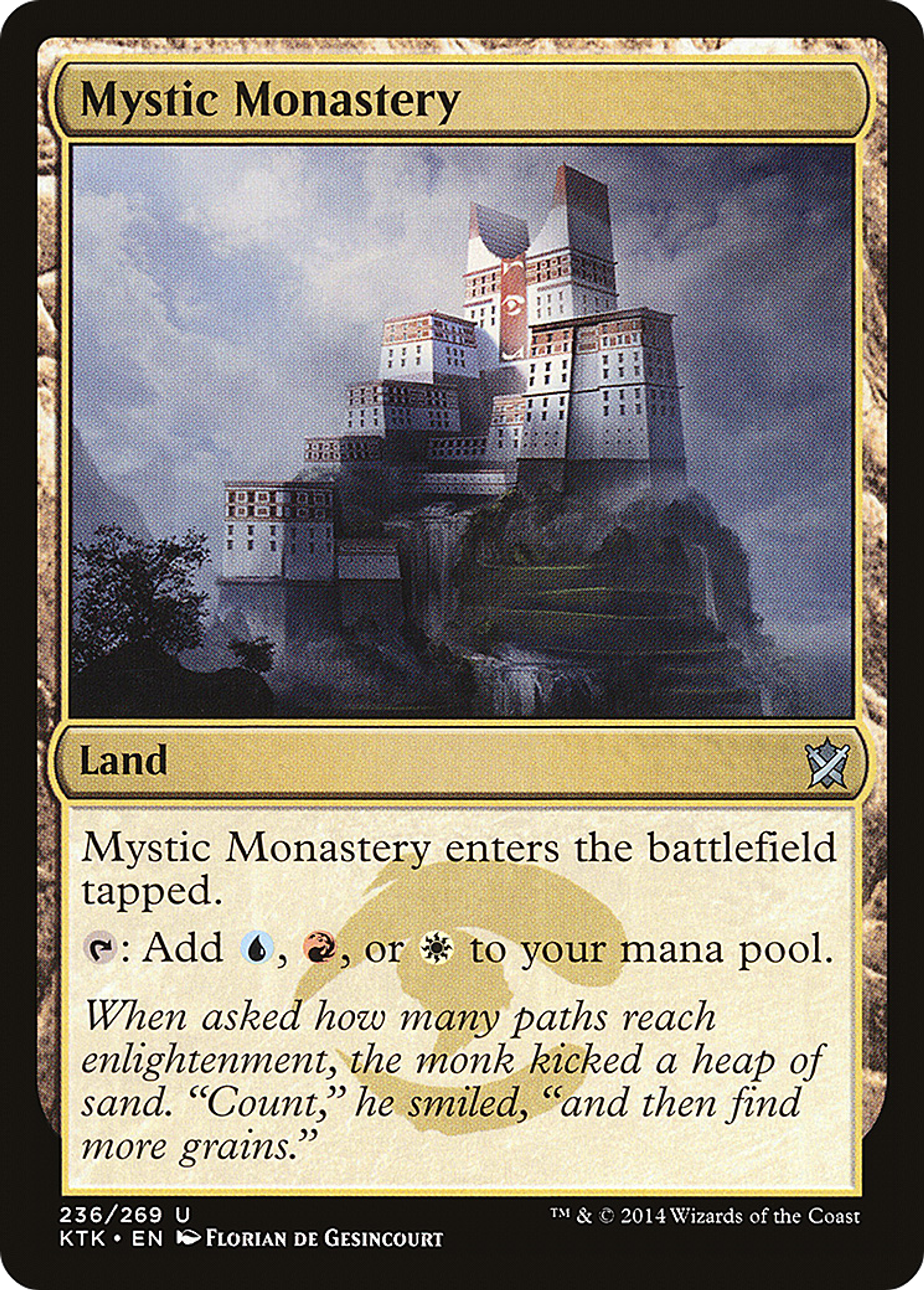 Monastère mystique — Khans of Tarkir — Magic: The Gathering