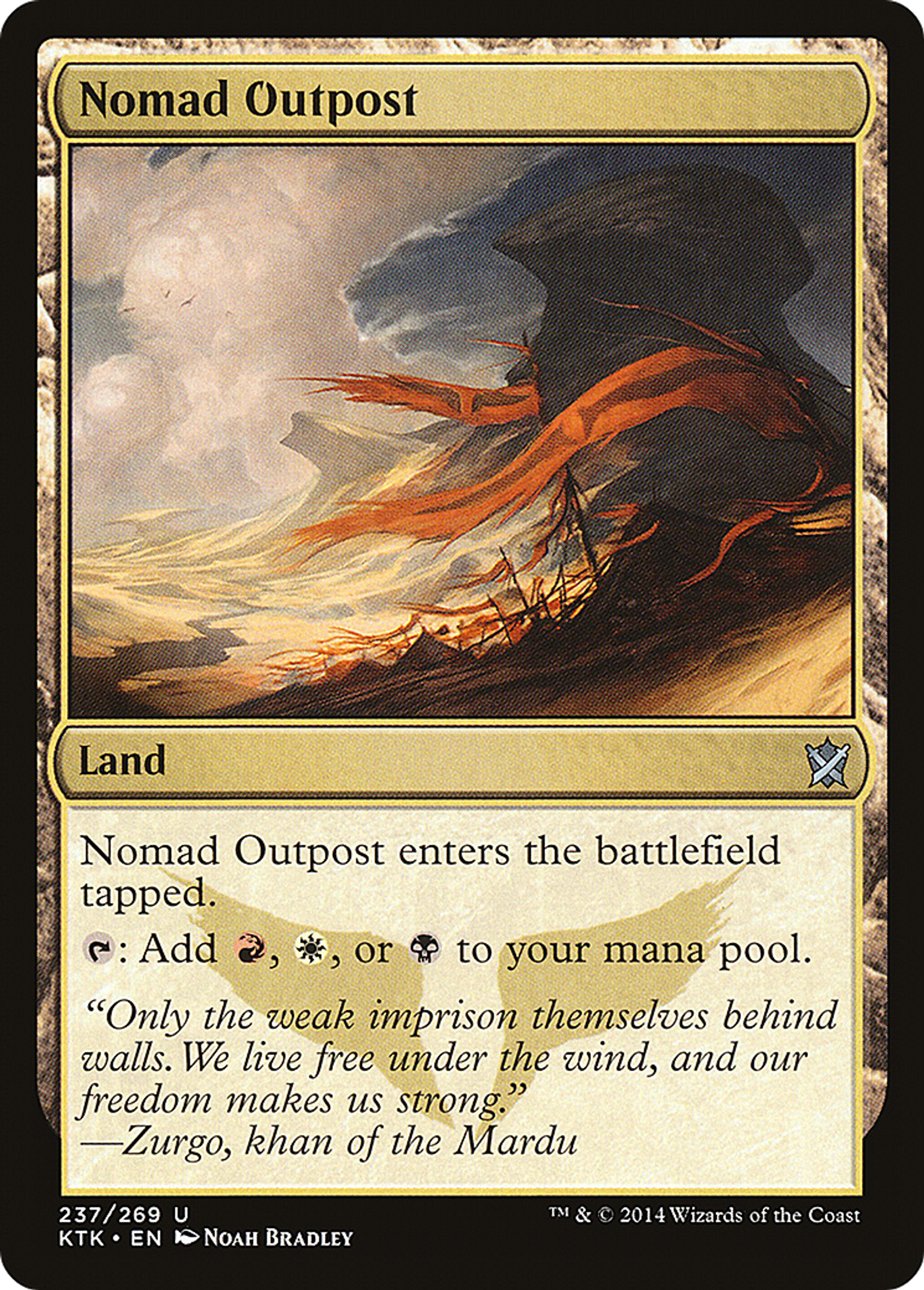 Nomad Outpost — Khans of Tarkir — Magic: The Gathering