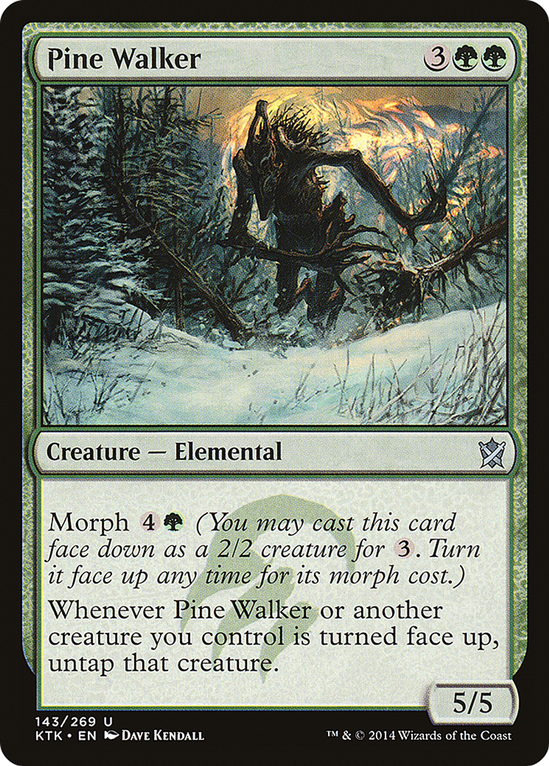 Pine Walker — Khans of Tarkir — Magic: The Gathering