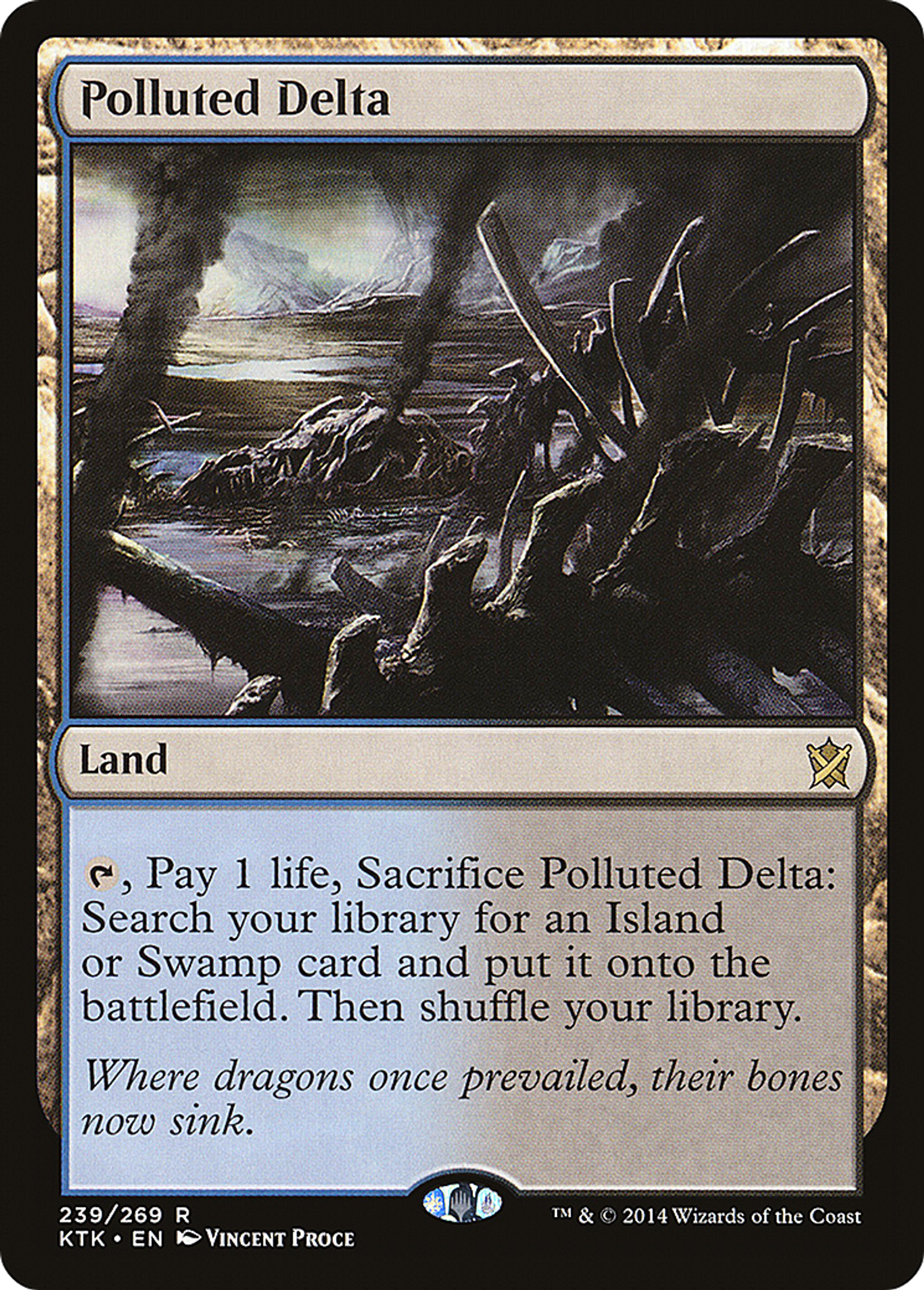 Polluted Delta — Khans of Tarkir — Magic: The Gathering
