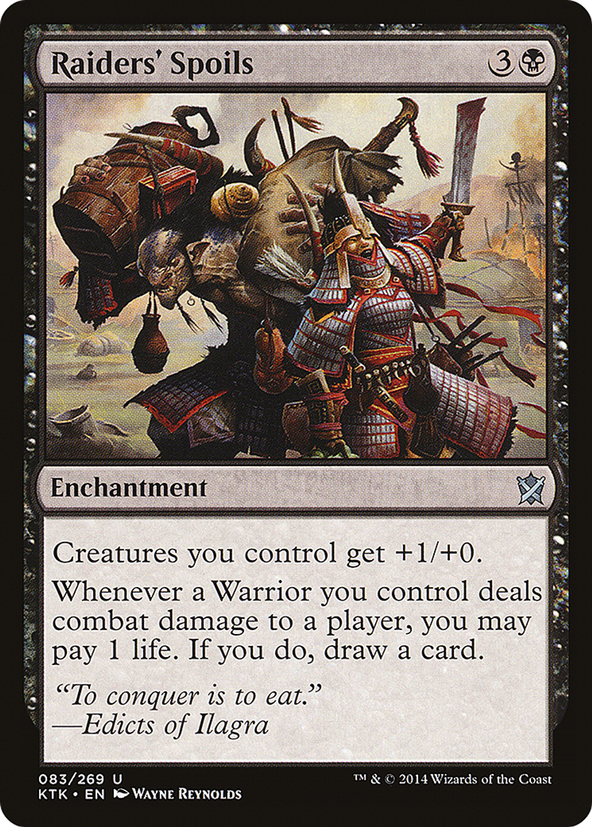 Raiders' Spoils — Khans of Tarkir — Magic: The Gathering
