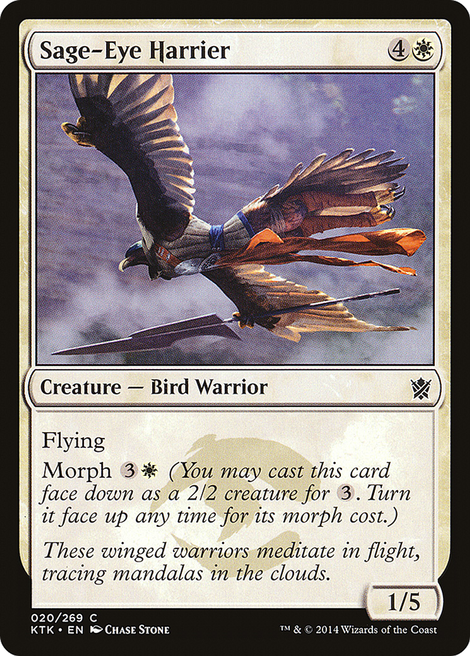 Sage-Eye Harrier — Khans of Tarkir — Magic: The Gathering