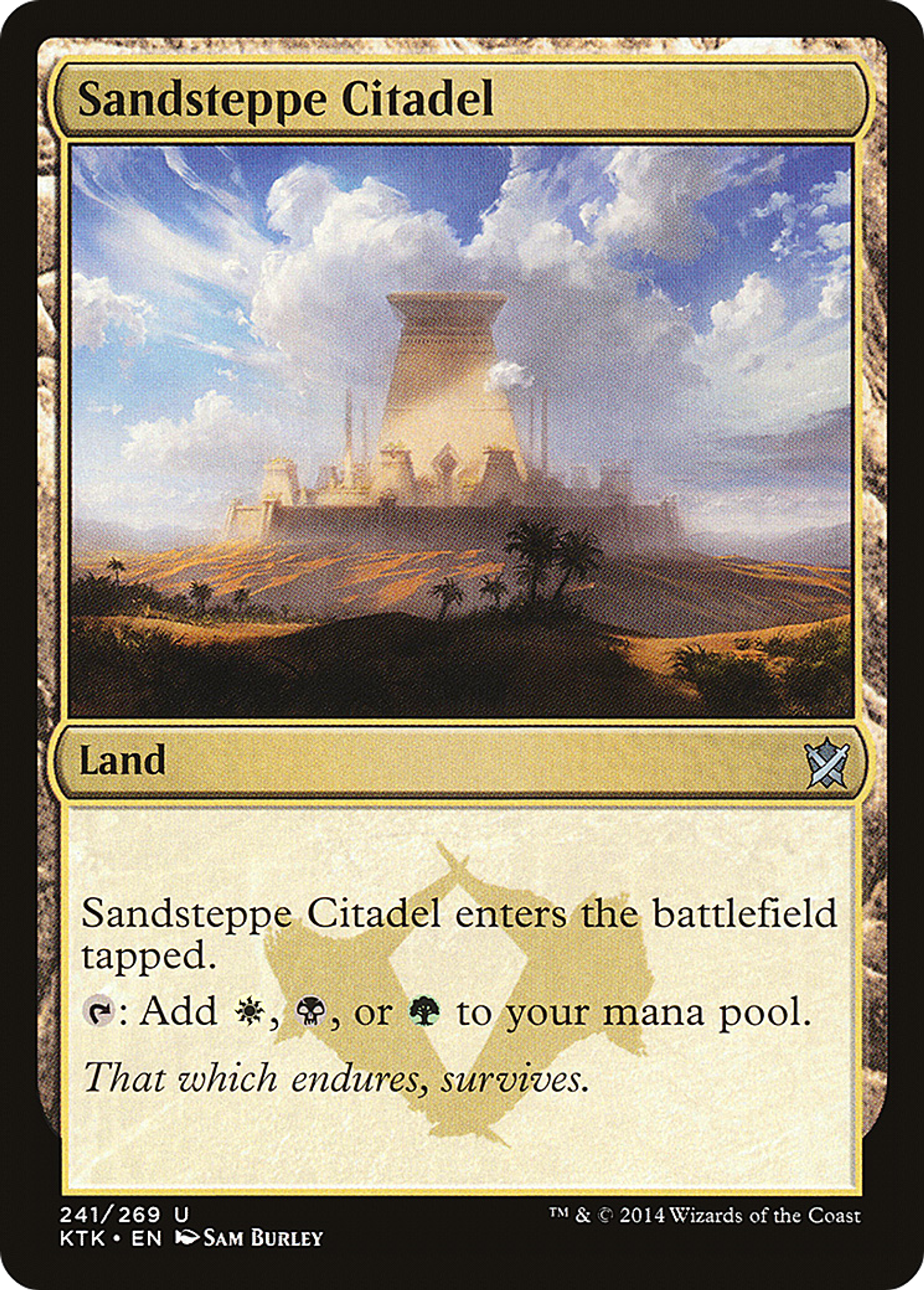 Sandsteppe Citadel — Khans of Tarkir — Magic: The Gathering