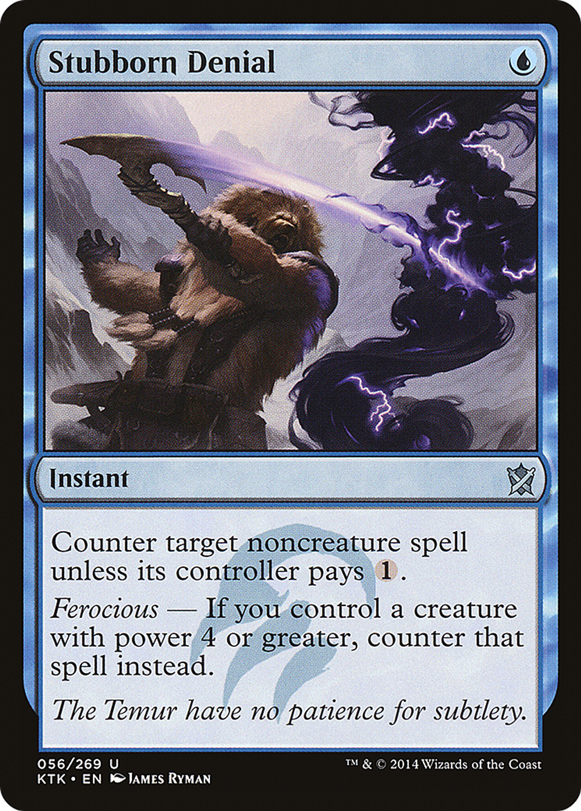 Stubborn Denial — Khans of Tarkir — Magic: The Gathering