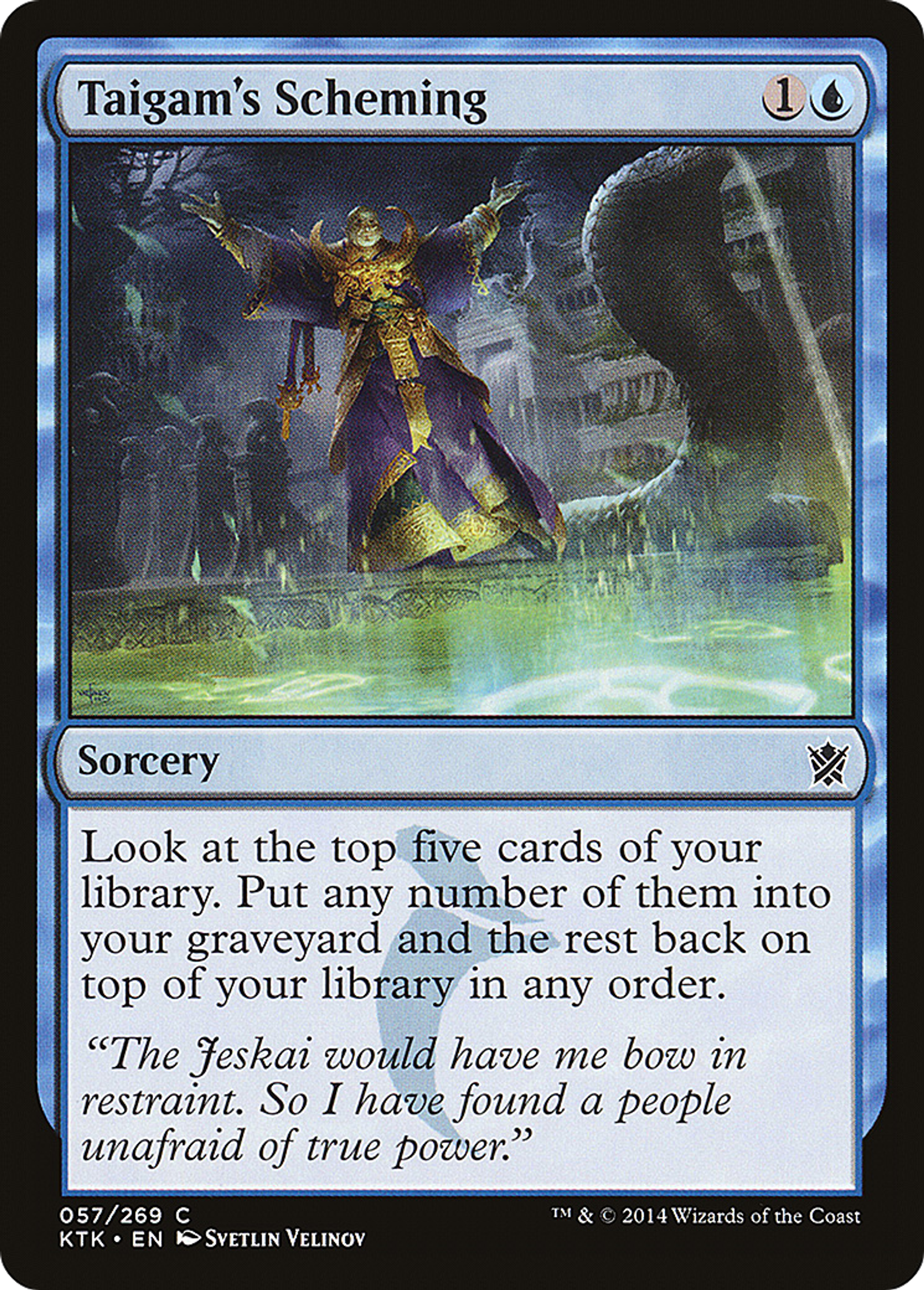 Taigam's Scheming — Khans of Tarkir — Magic: The Gathering