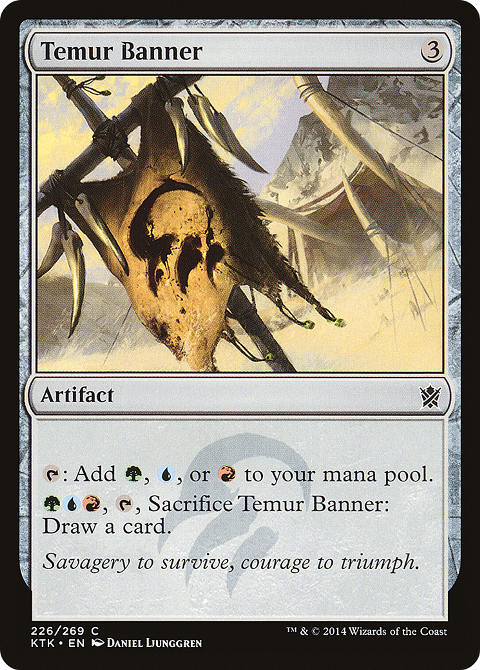 Temur Banner — Khans of Tarkir — Magic: The Gathering