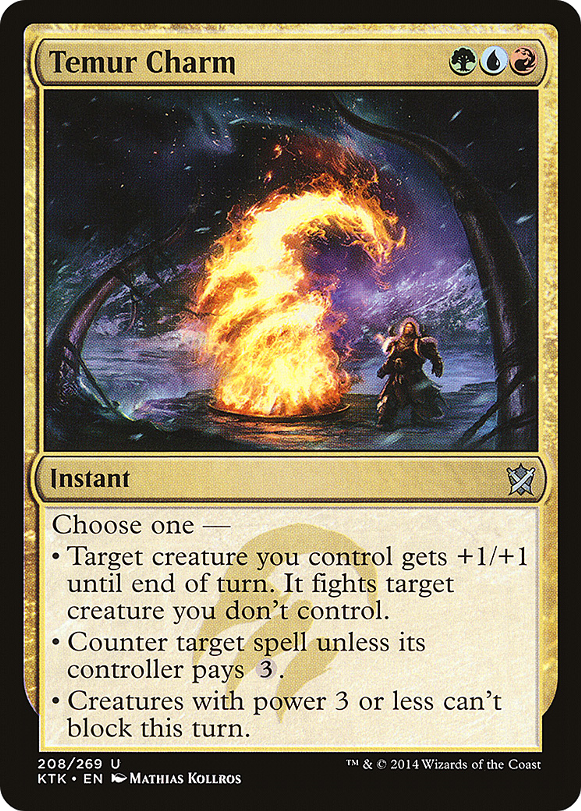 Charme de Temur — Khans of Tarkir — Magic: The Gathering