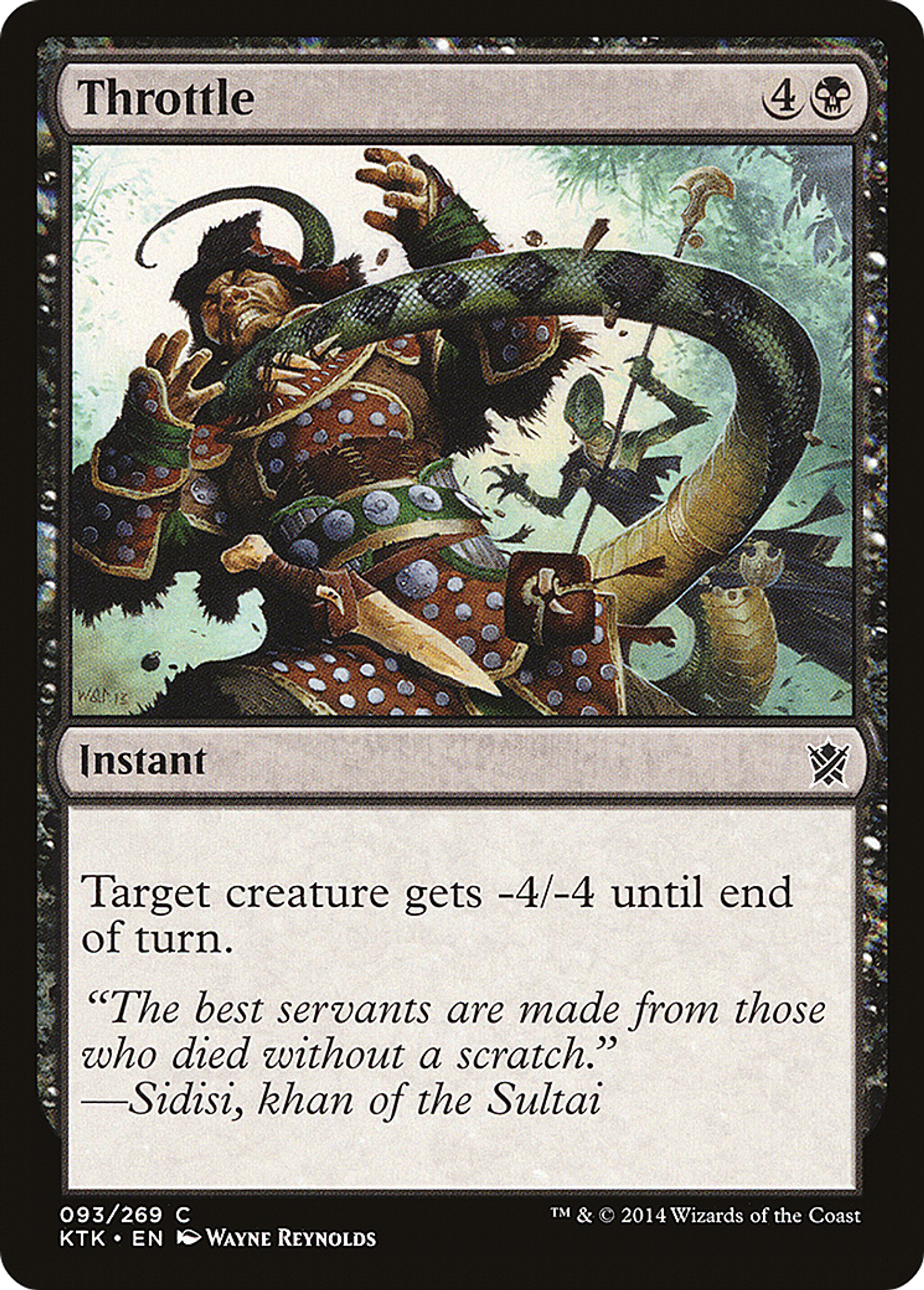 Throttle — Khans of Tarkir — Magic: The Gathering