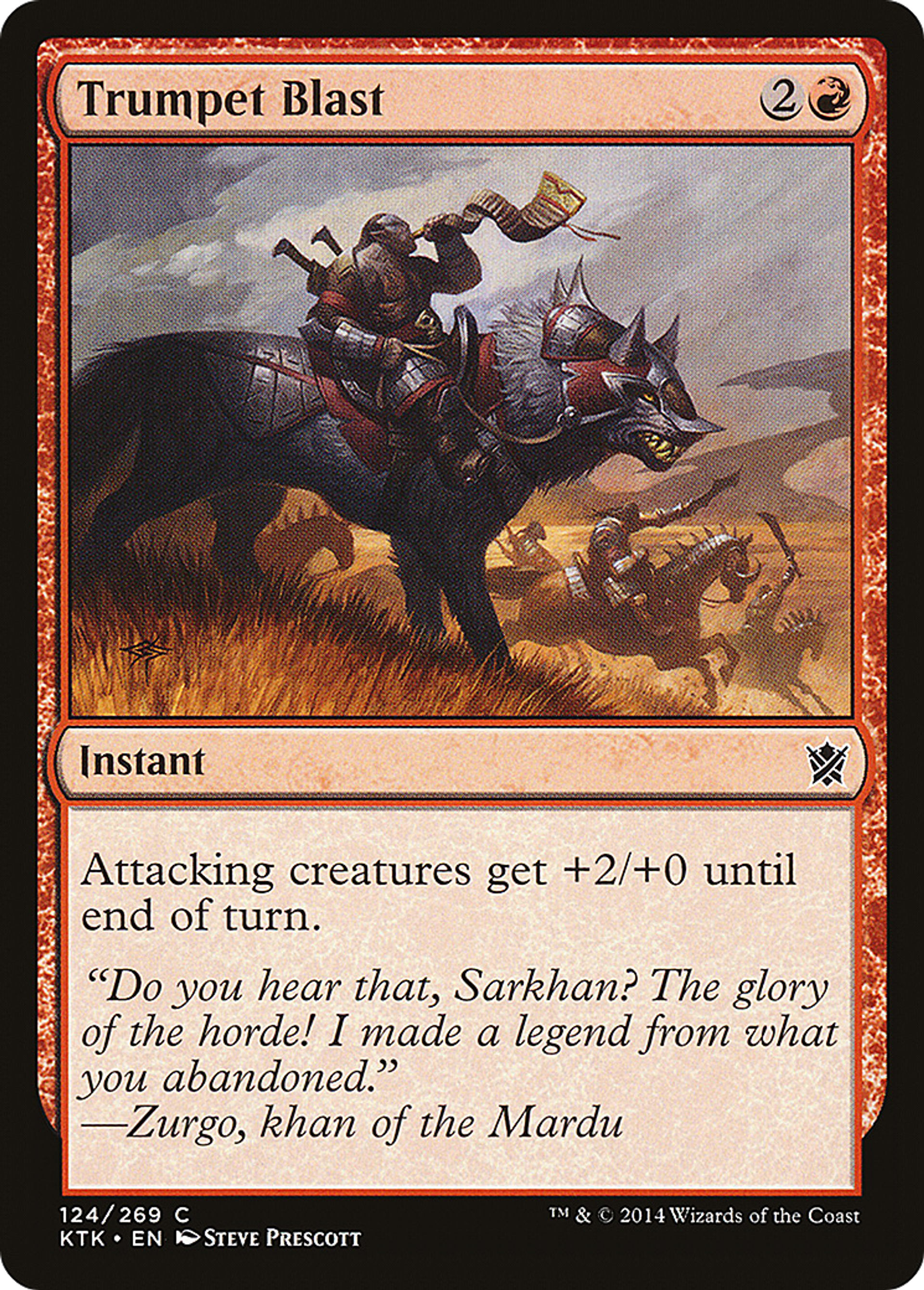 Trumpet Blast — Khans of Tarkir — Magic: The Gathering