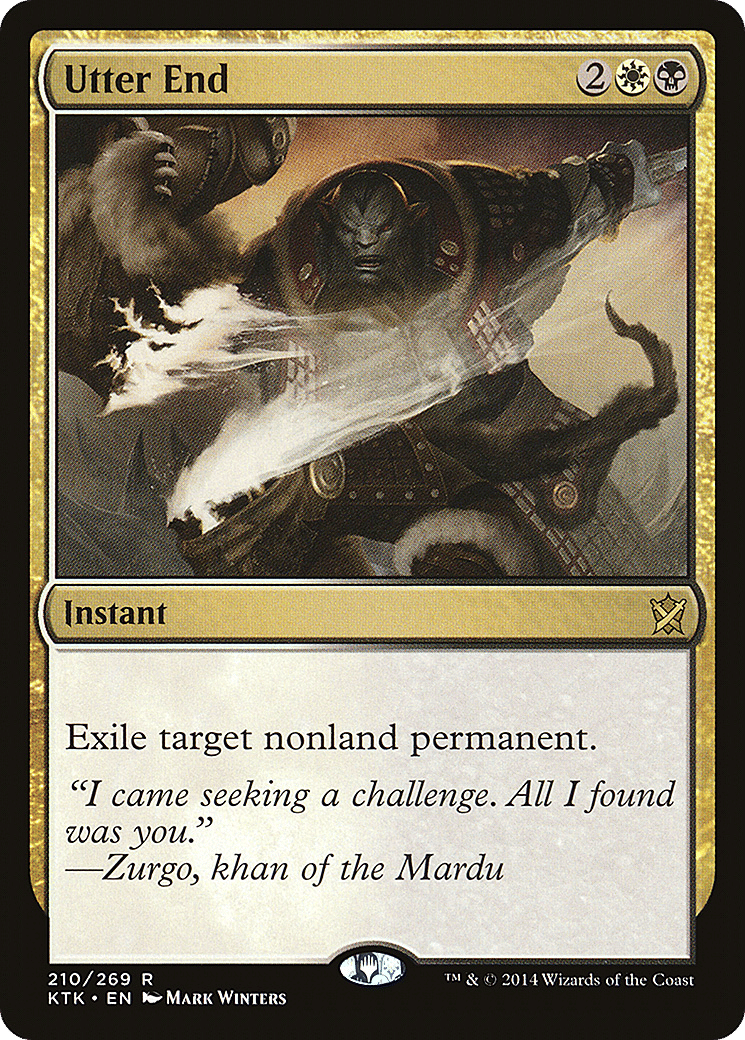 Utter End — Khans of Tarkir — Magic: The Gathering