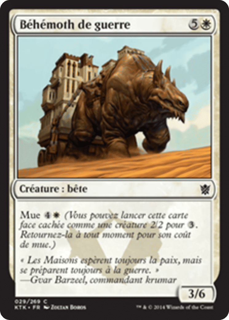 Béhémoth de guerre — Khans of Tarkir — Magic: The Gathering