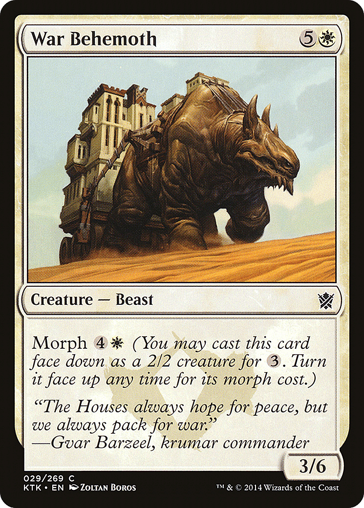 War Behemoth — Khans of Tarkir — Magic: The Gathering