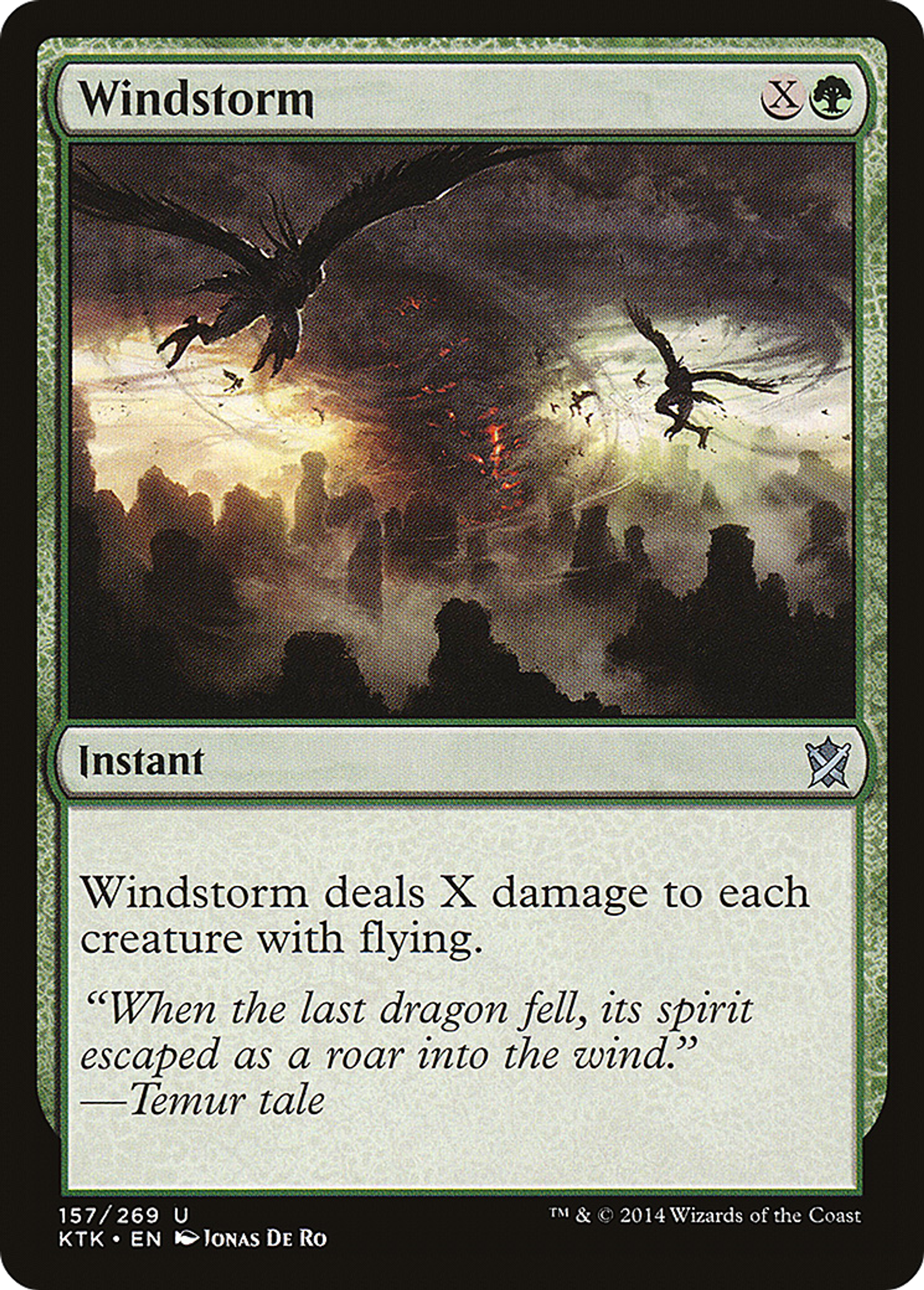 Windstorm — Khans of Tarkir — Magic: The Gathering