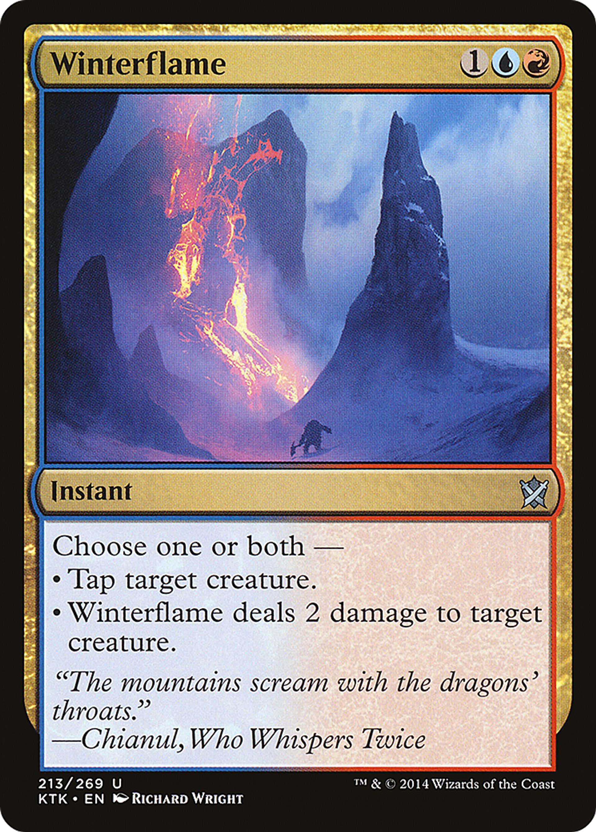 Winterflame — Khans of Tarkir — Magic: The Gathering