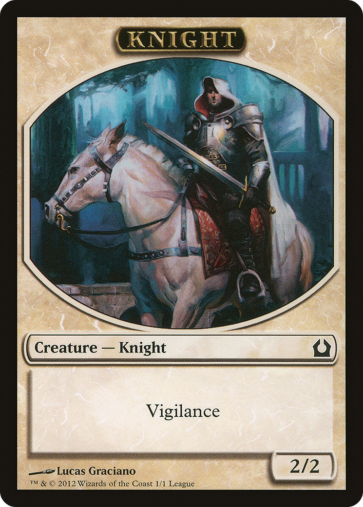 Knight — League Tokens 2012 — Magic: The Gathering
