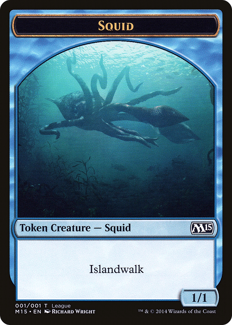 Squid — League Tokens 2014 — Magic: The Gathering