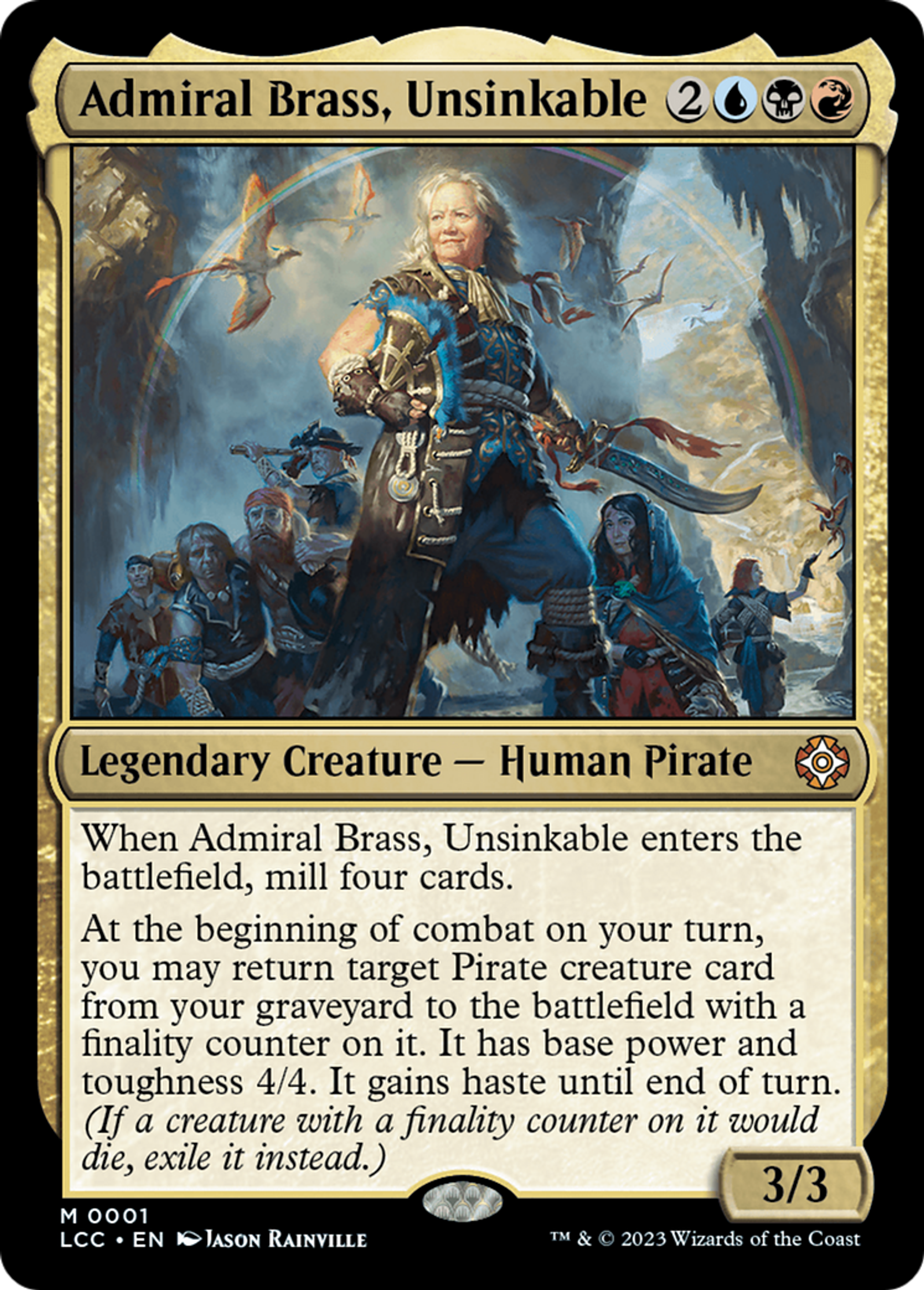 Admiral Brass, Unsinkable — The Lost Caverns of Ixalan Commander — Magic: The Gathering