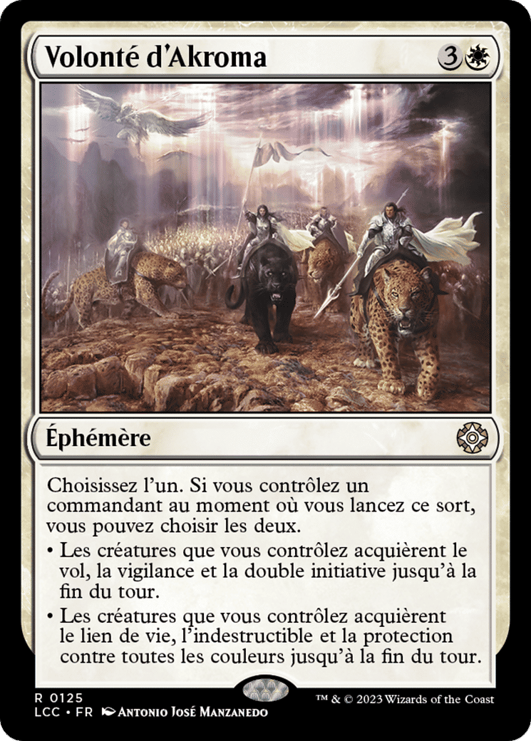 Volonté d'Akroma — The Lost Caverns of Ixalan Commander — Magic: The Gathering