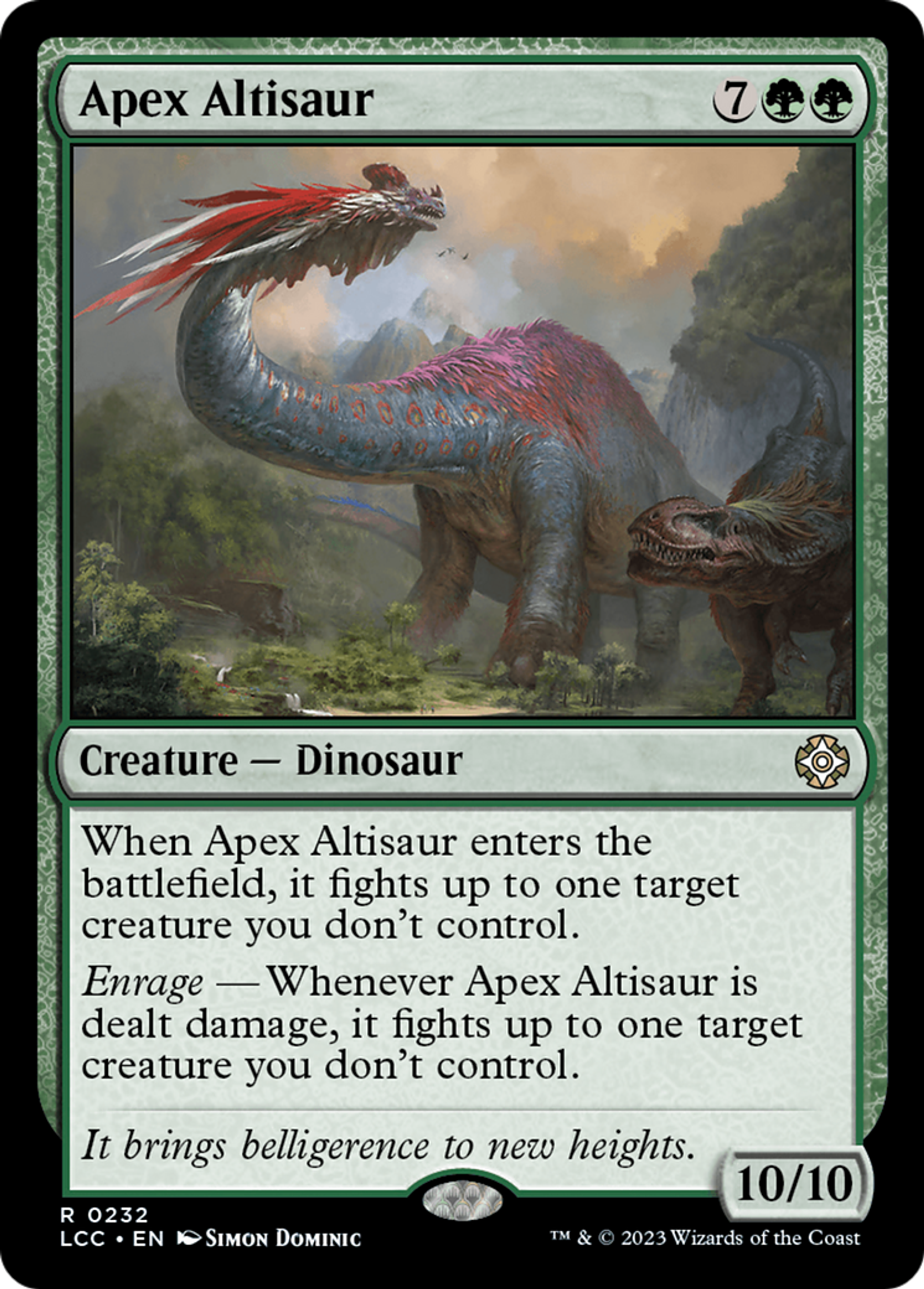 Apex Altisaur — The Lost Caverns of Ixalan Commander — Magic: The Gathering