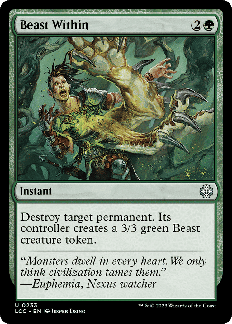 Beast Within — The Lost Caverns of Ixalan Commander — Magic: The Gathering
