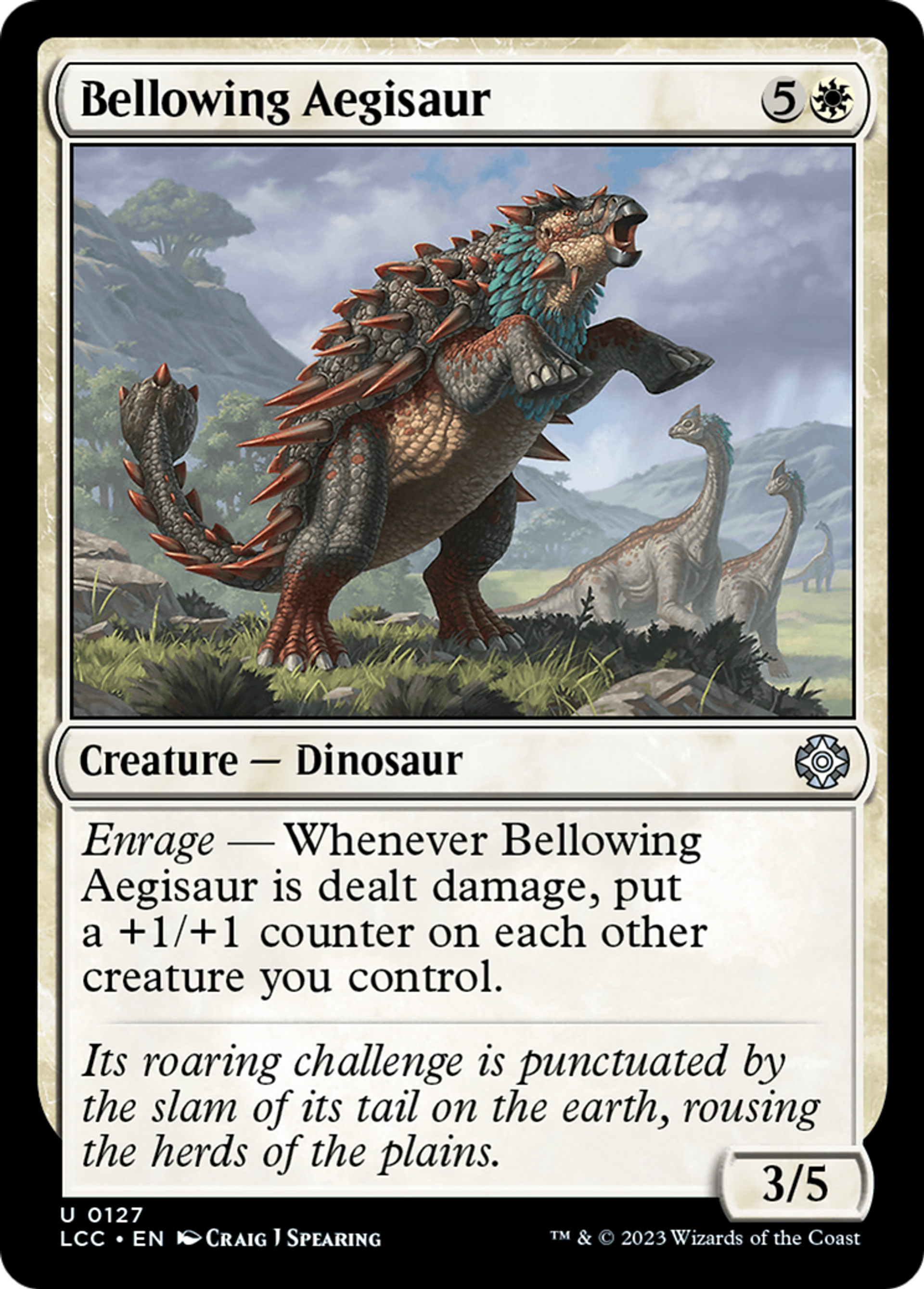 Égidosaure beuglard — The Lost Caverns of Ixalan Commander — Magic: The Gathering