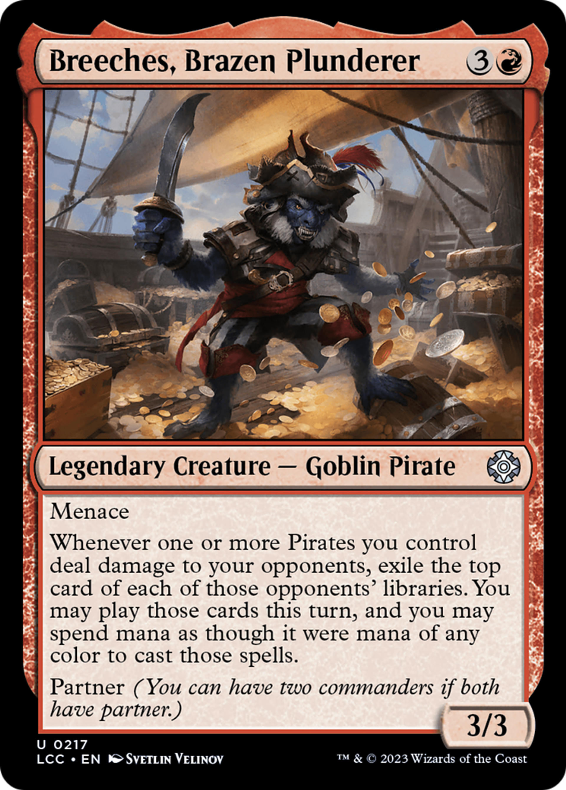 Breeches, Brazen Plunderer — The Lost Caverns of Ixalan Commander — Magic: The Gathering