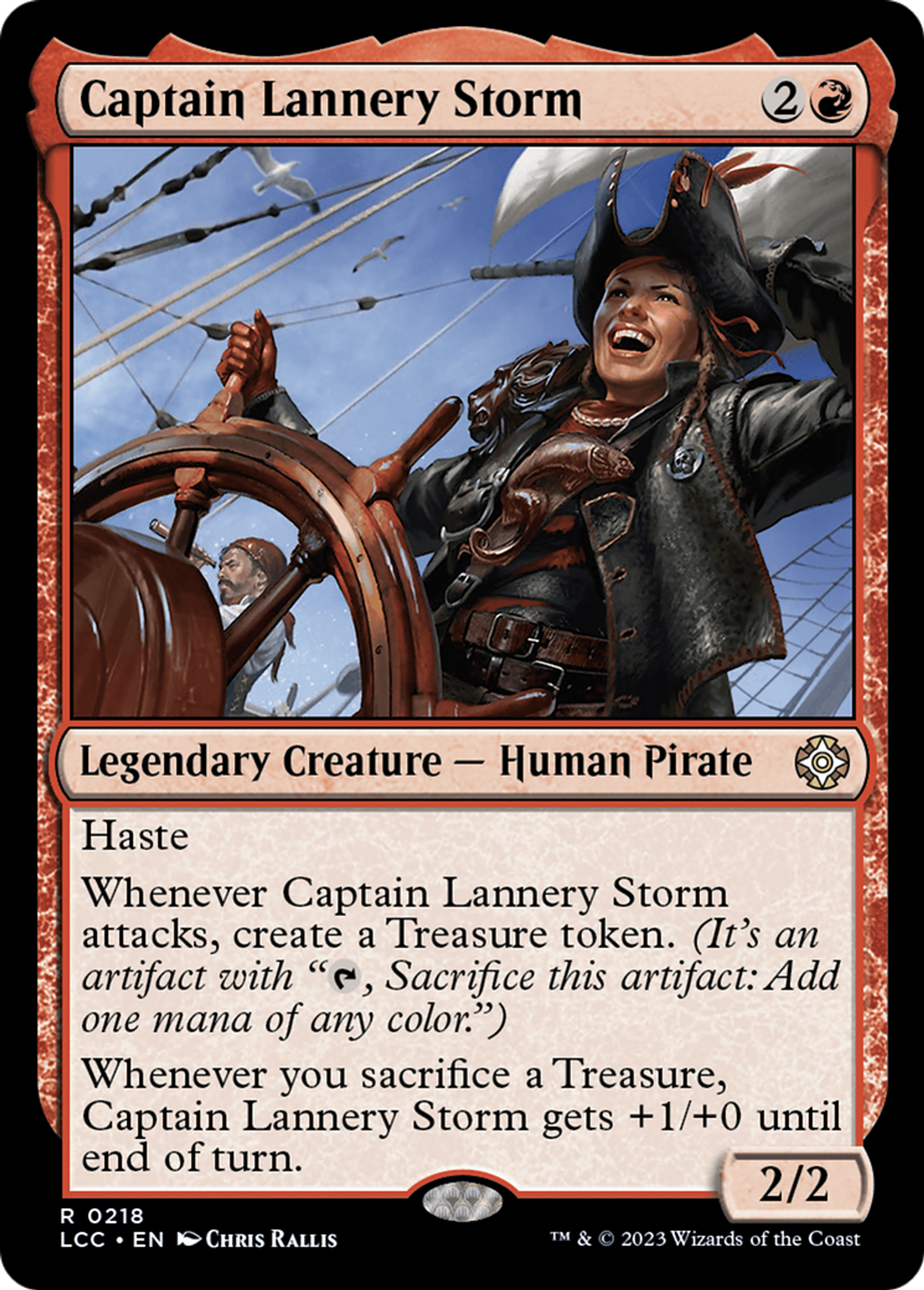 Captain Lannery Storm — The Lost Caverns of Ixalan Commander — Magic: The Gathering