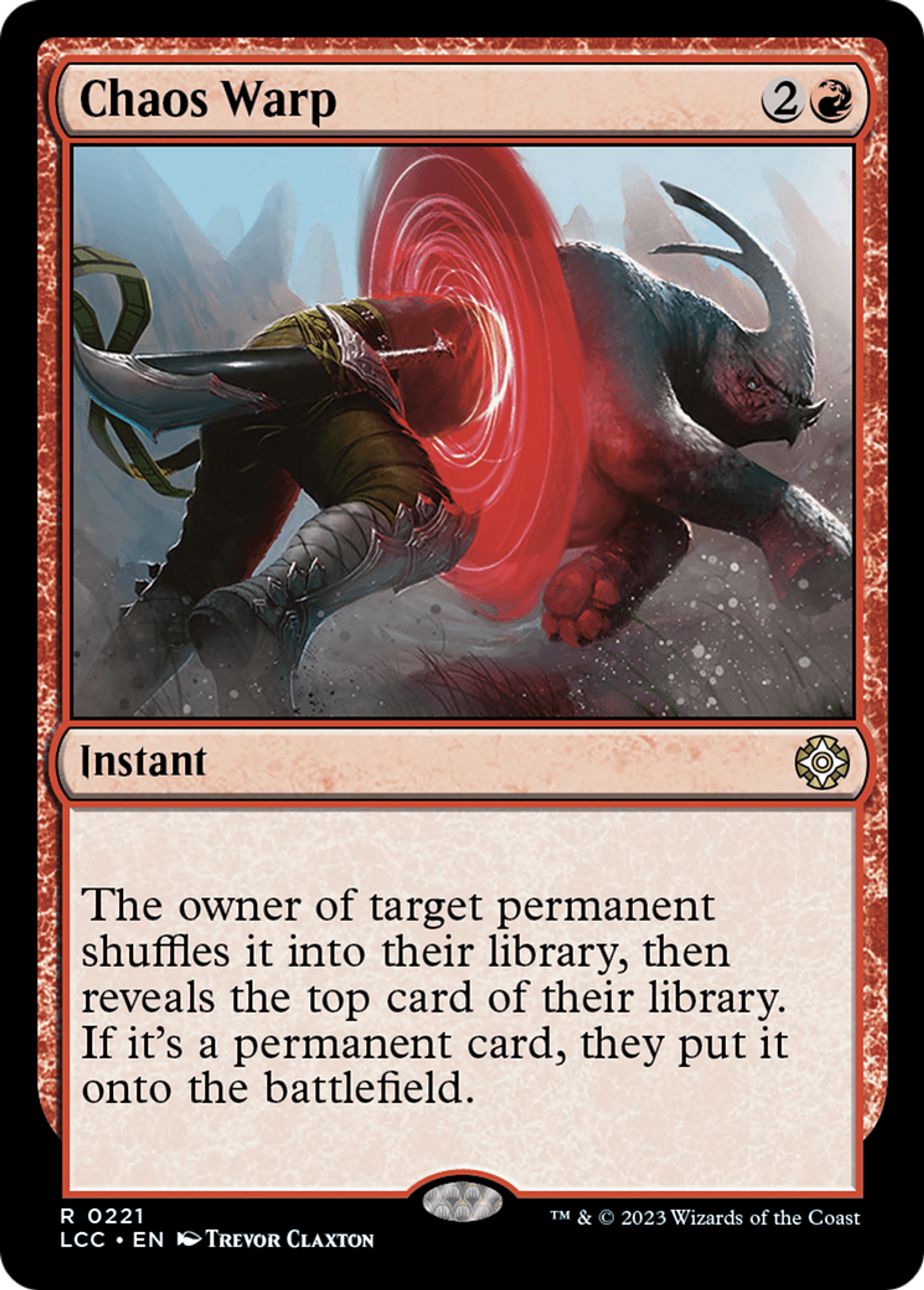 Chaos Warp — The Lost Caverns of Ixalan Commander — Magic: The Gathering