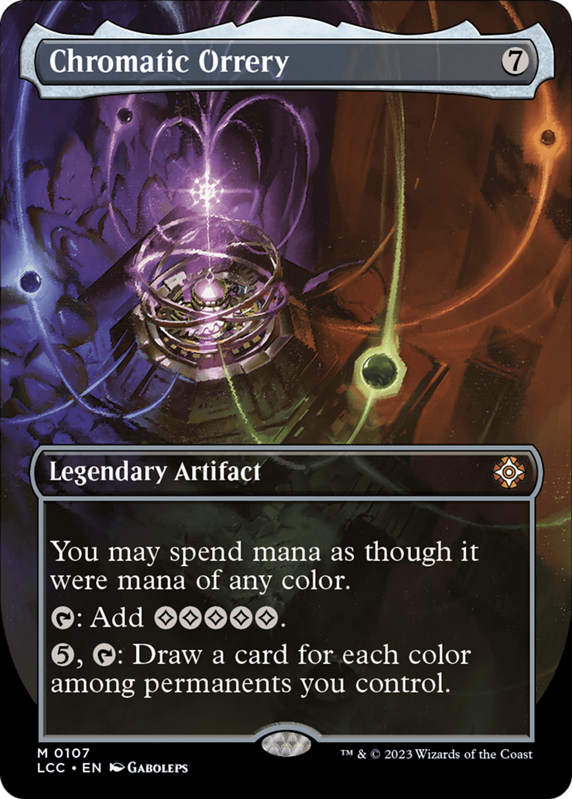 Planétaire mécanique chromatique — The Lost Caverns of Ixalan Commander — Magic: The Gathering