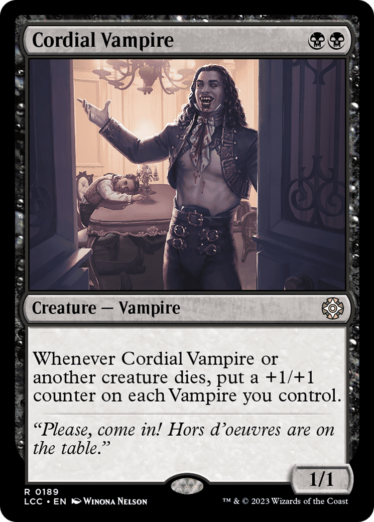 Cordial Vampire — The Lost Caverns of Ixalan Commander — Magic: The Gathering