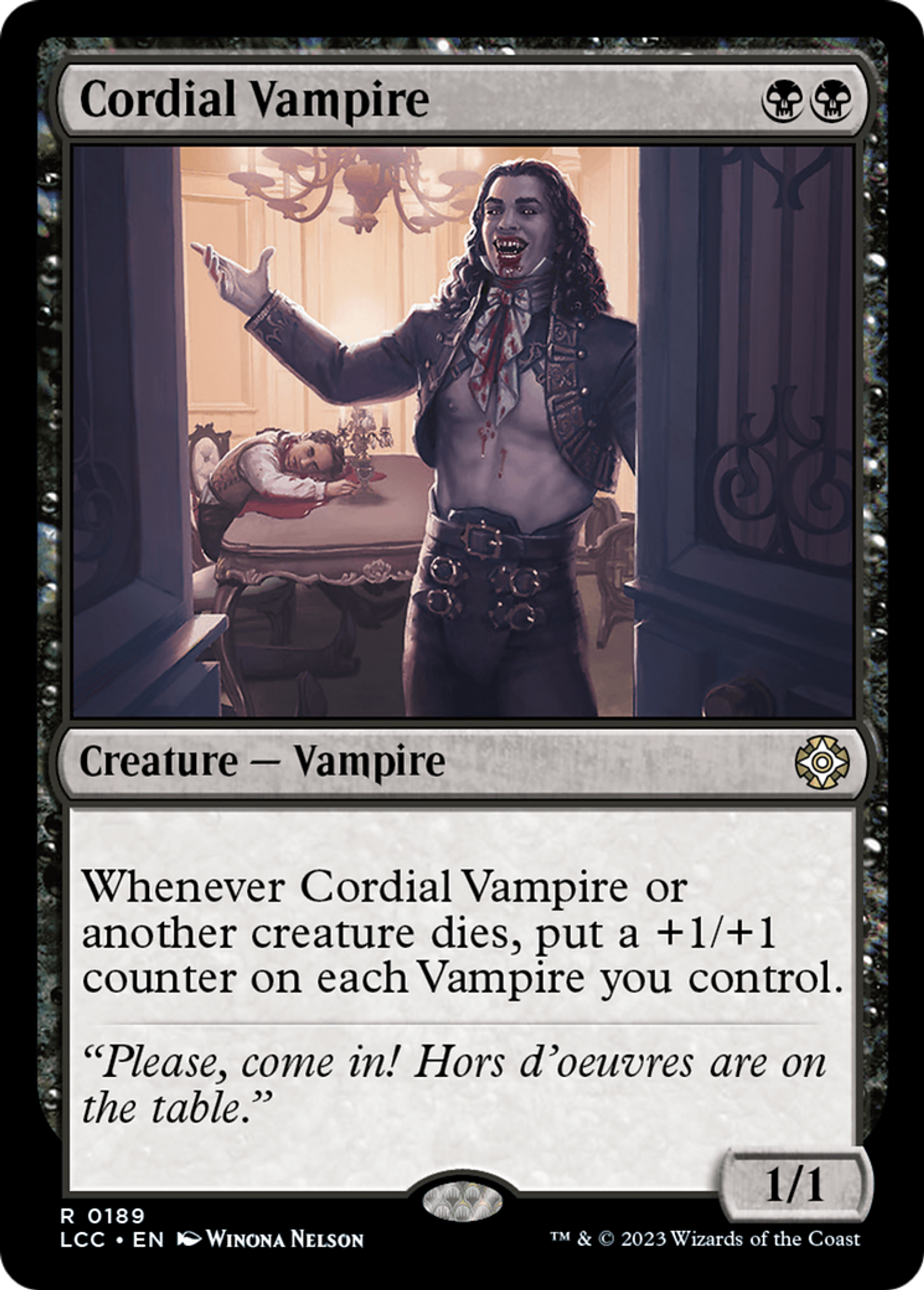 Cordial Vampire — The Lost Caverns of Ixalan Commander — Magic: The Gathering