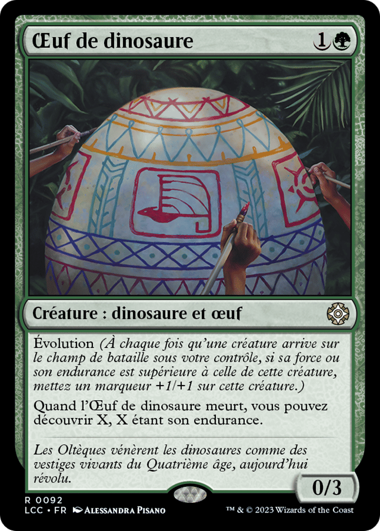 Œuf de dinosaure — The Lost Caverns of Ixalan Commander — Magic: The Gathering