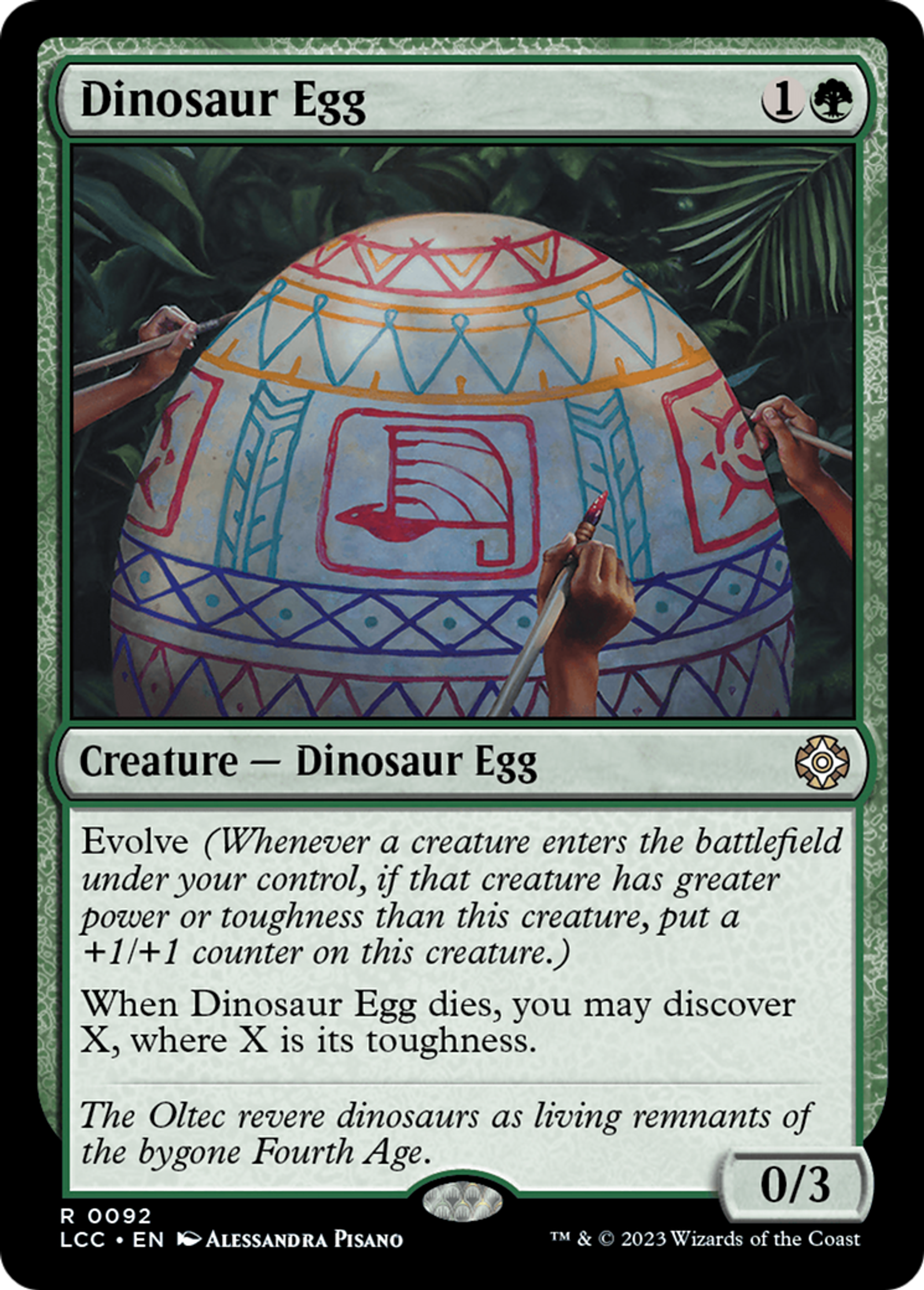Dinosaur Egg — The Lost Caverns of Ixalan Commander — Magic: The Gathering