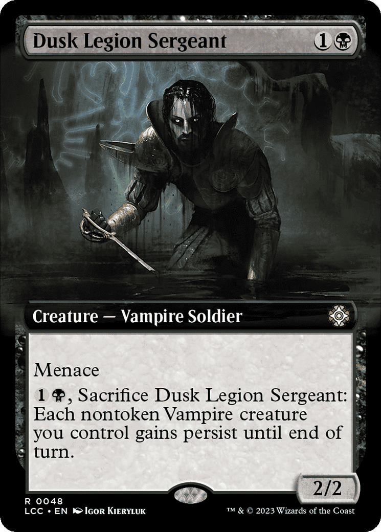 Dusk Legion Sergeant from The Lost Caverns of Ixalan Commander - Magic: The Gathering