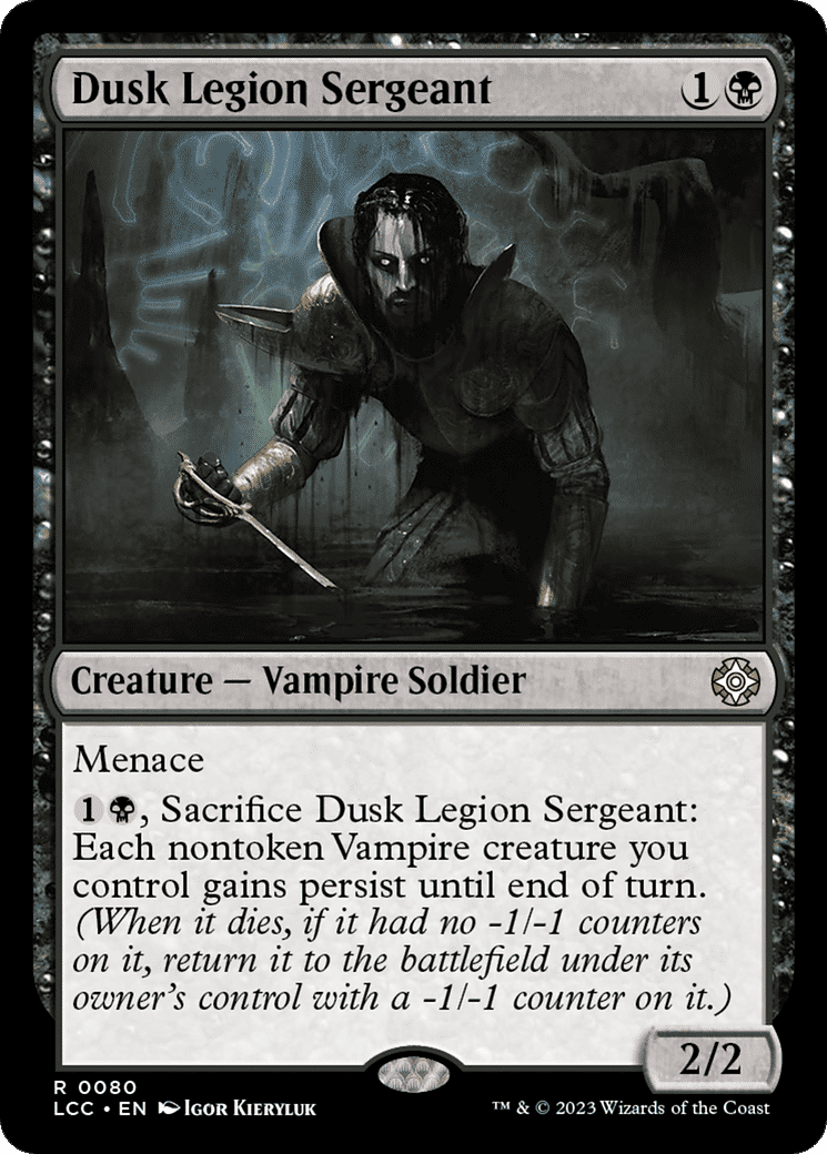 Dusk Legion Sergeant — The Lost Caverns of Ixalan Commander — Magic: The Gathering